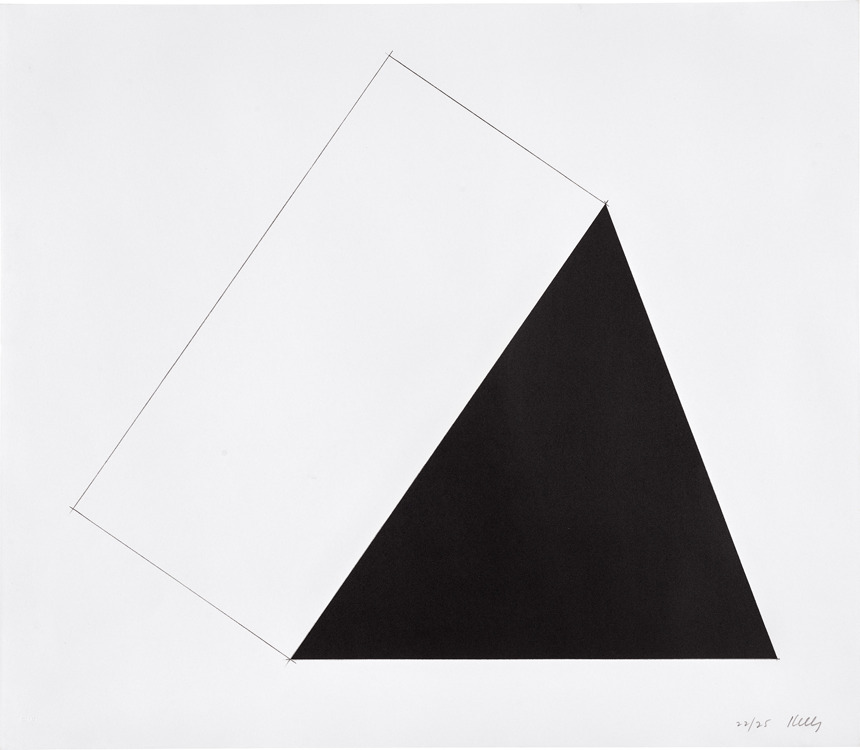 Ellsworth Kelly — Braunwald, from Series of Seven Lithographs (G. 859, A. 185)