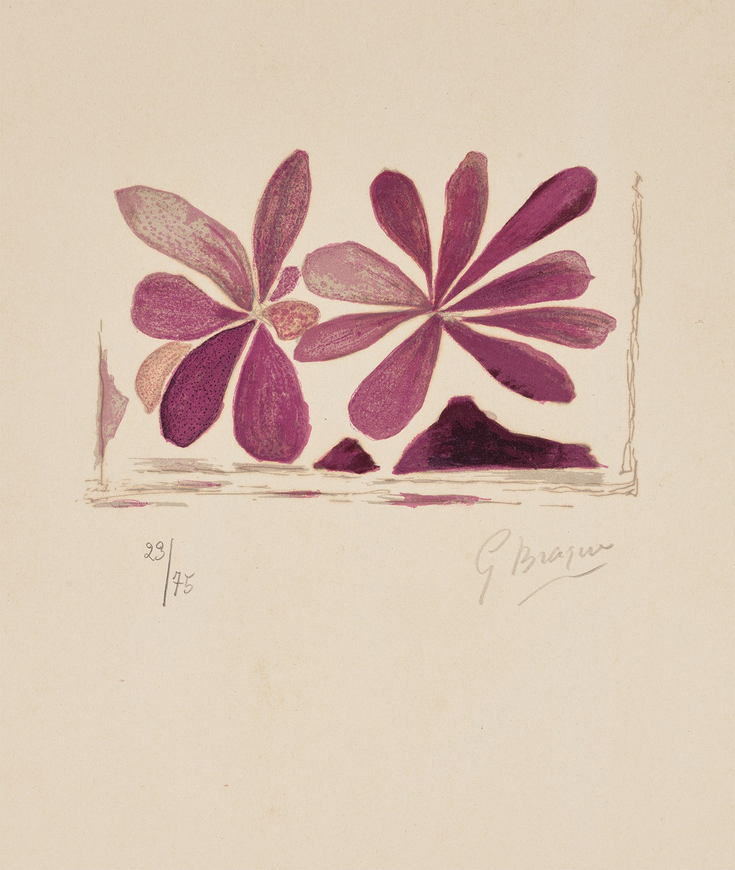 Georges Braque — Fleurs de l'air, from Lettera amorosa (Flowers of the Air, from Love Letter) (see V. 187)