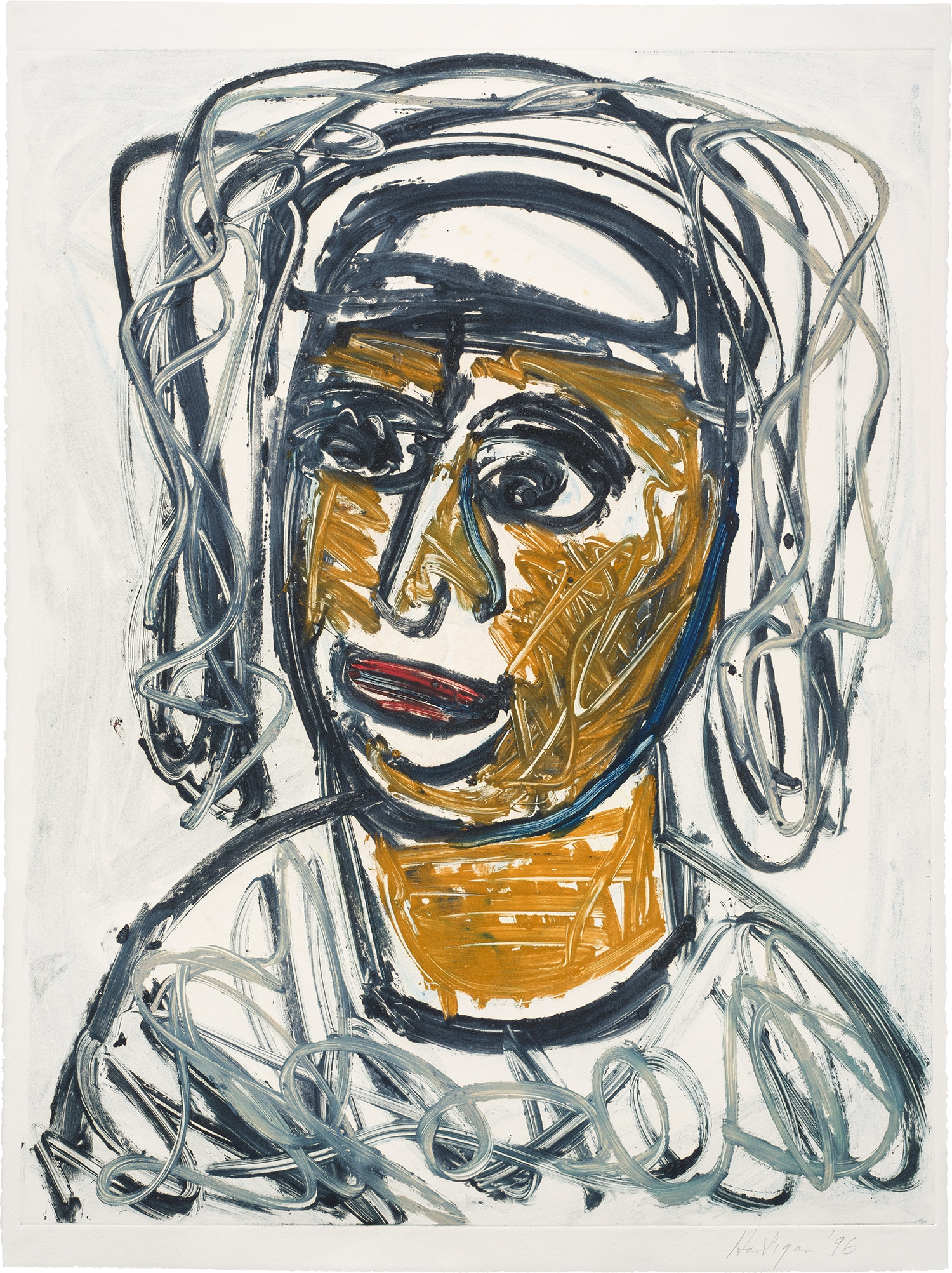 Grace Hartigan — Woman's Head