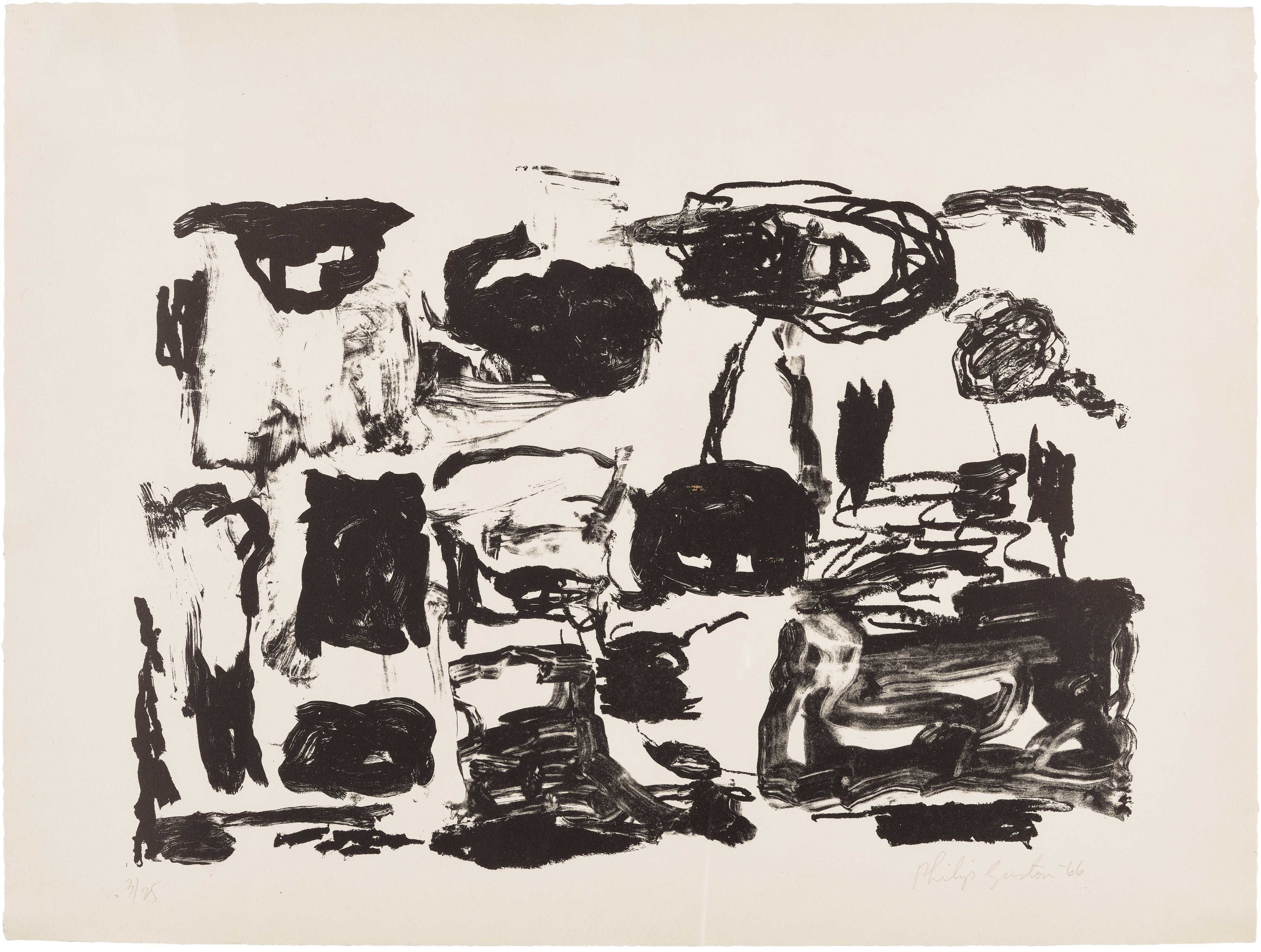 Philip Guston — A Suite of Ten Lithographs: one plate