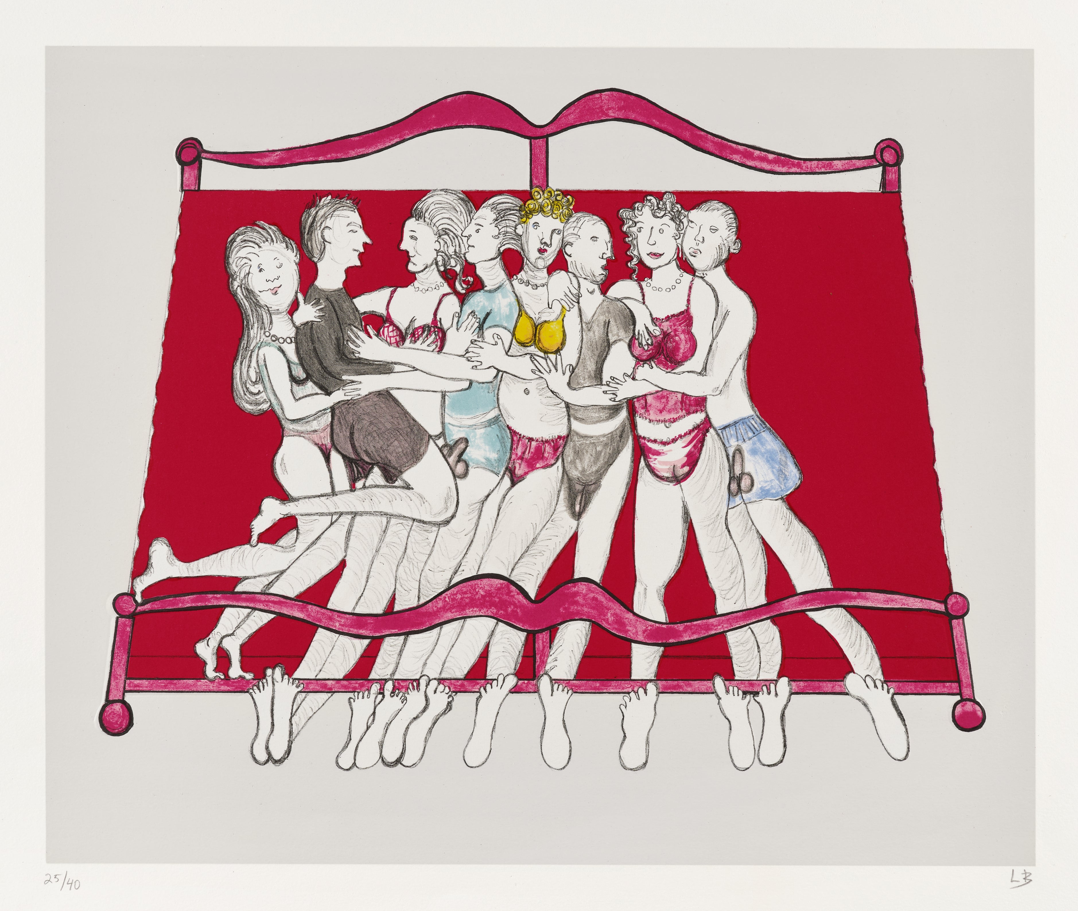 Louise Bourgeois — Eight in Bed