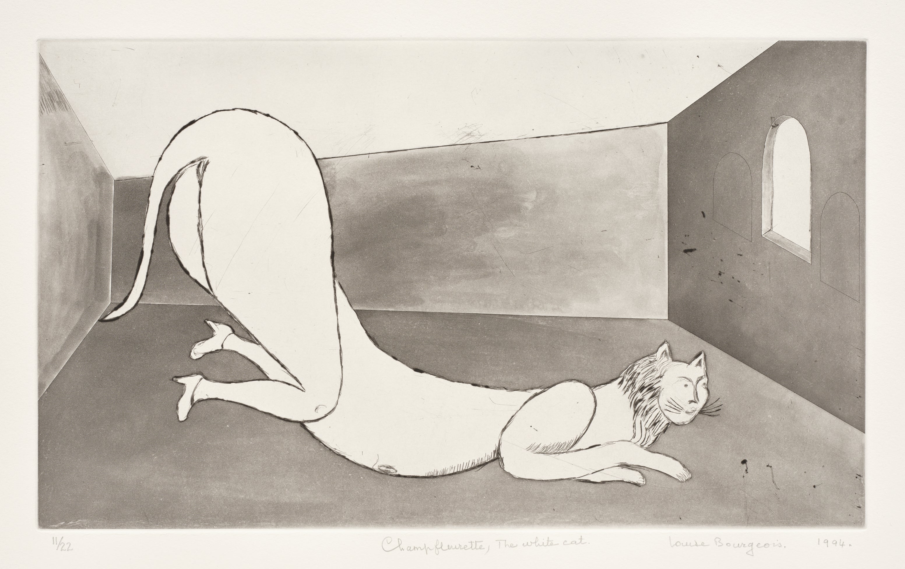 Louise Bourgeois — Champfleurette, the White Cat