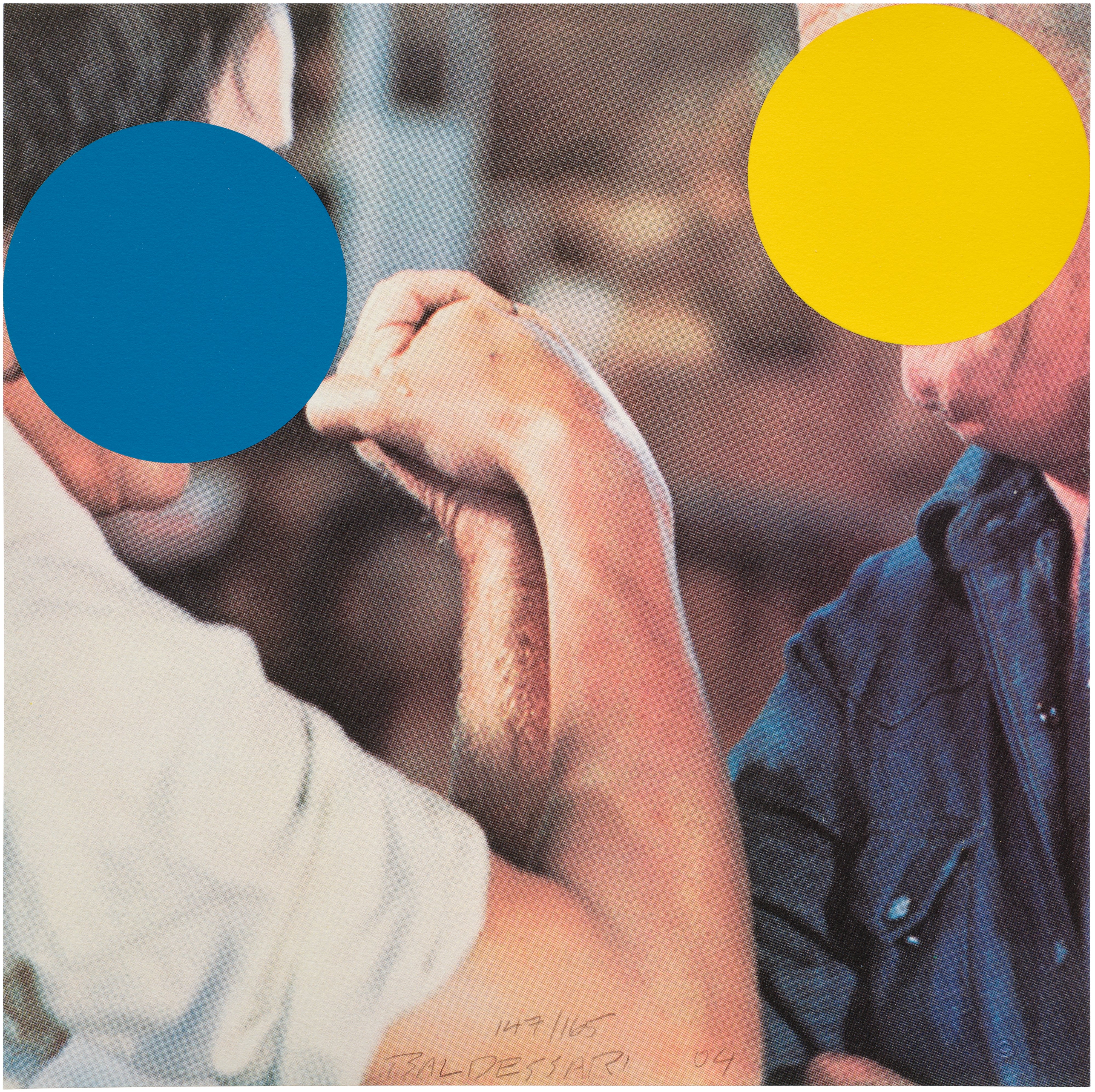 John Baldessari — Two Opponents (Blue and Yellow)