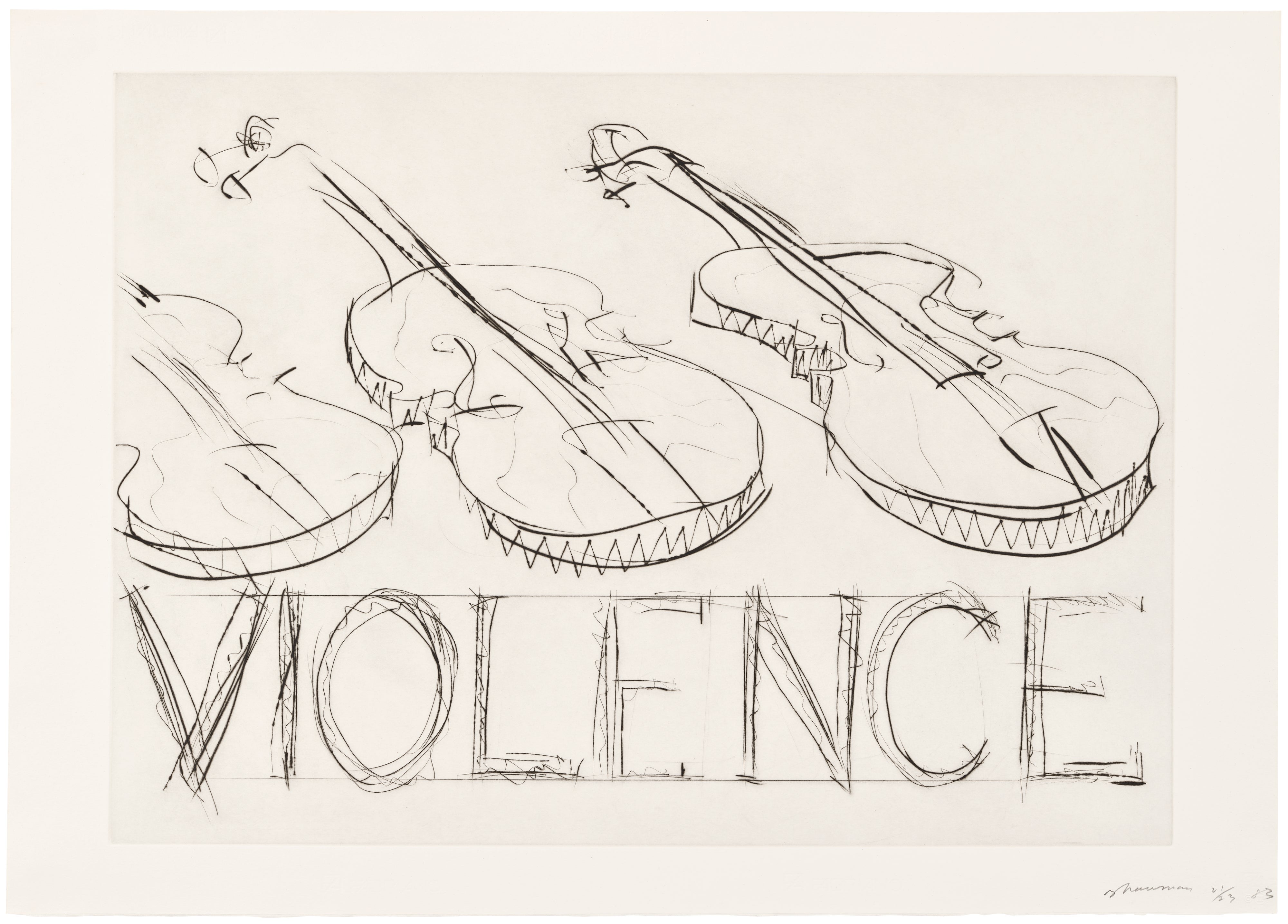 Bruce Nauman — Violins/Violence