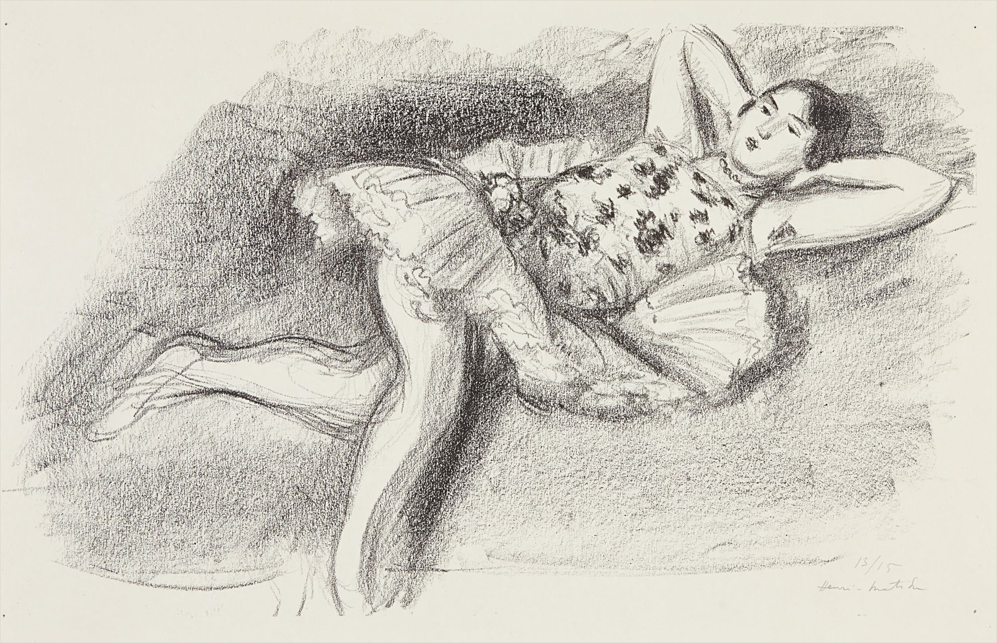 Henri Matisse — Danseuse étendue au divan (Dancer Extended on Couch), from Dix danseuses