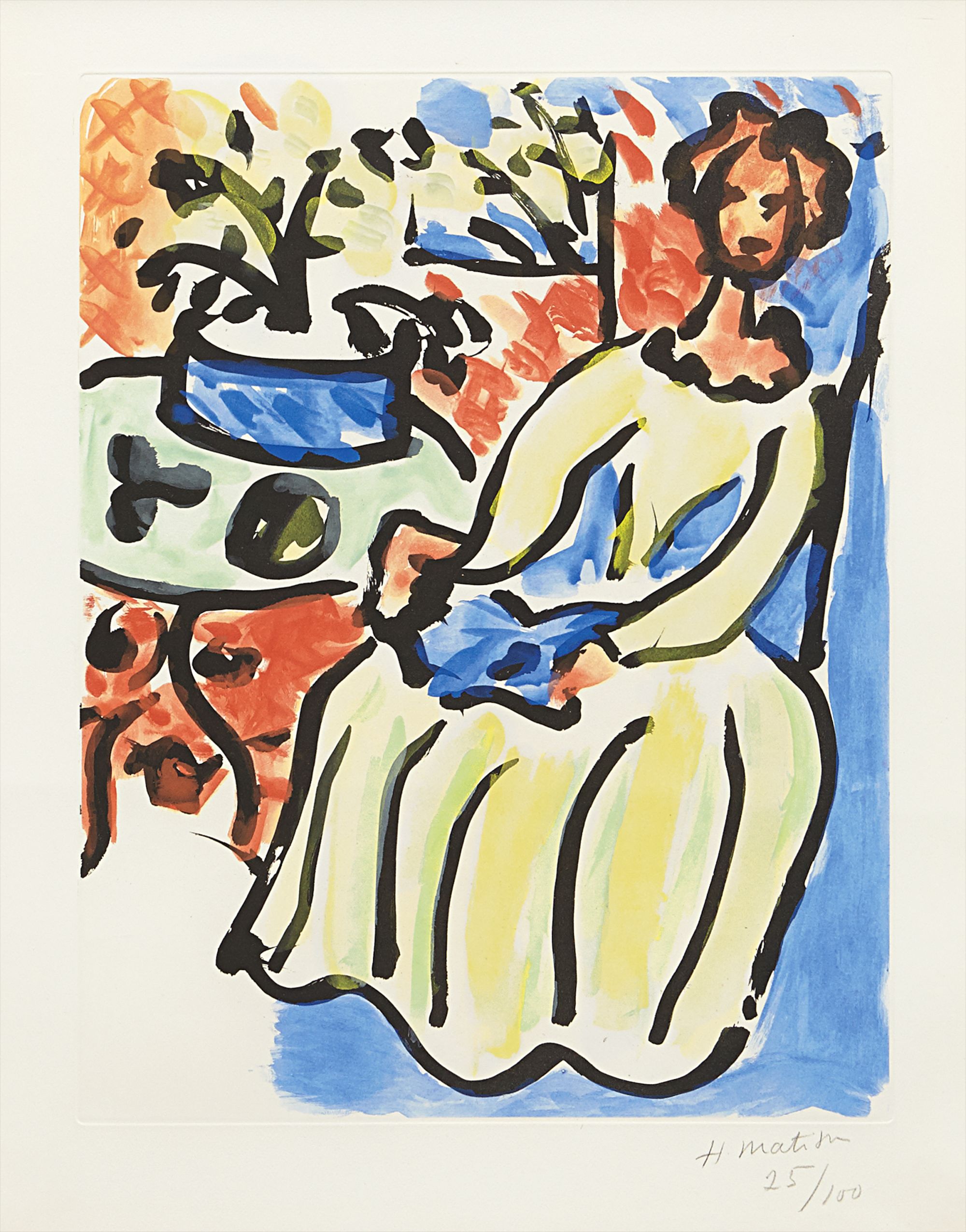 Henri Matisse — Marie-José en robe jaune
