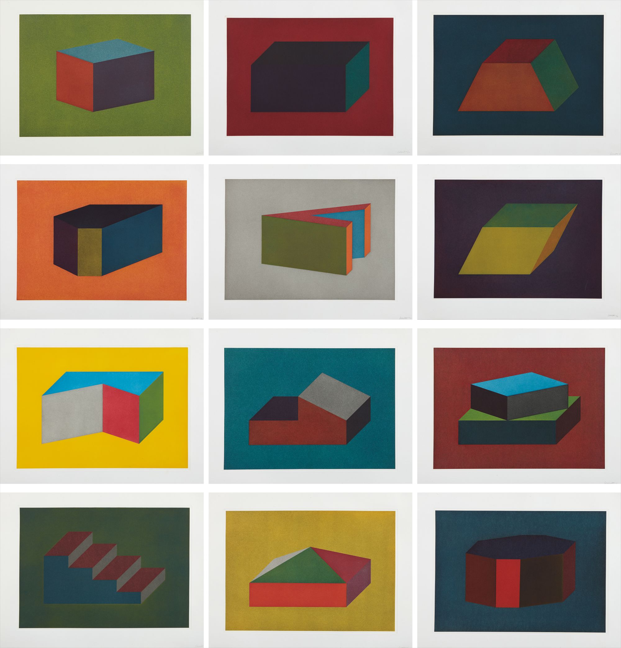 Sol LeWitt — Forms Derived from a Cubic Rectangle
