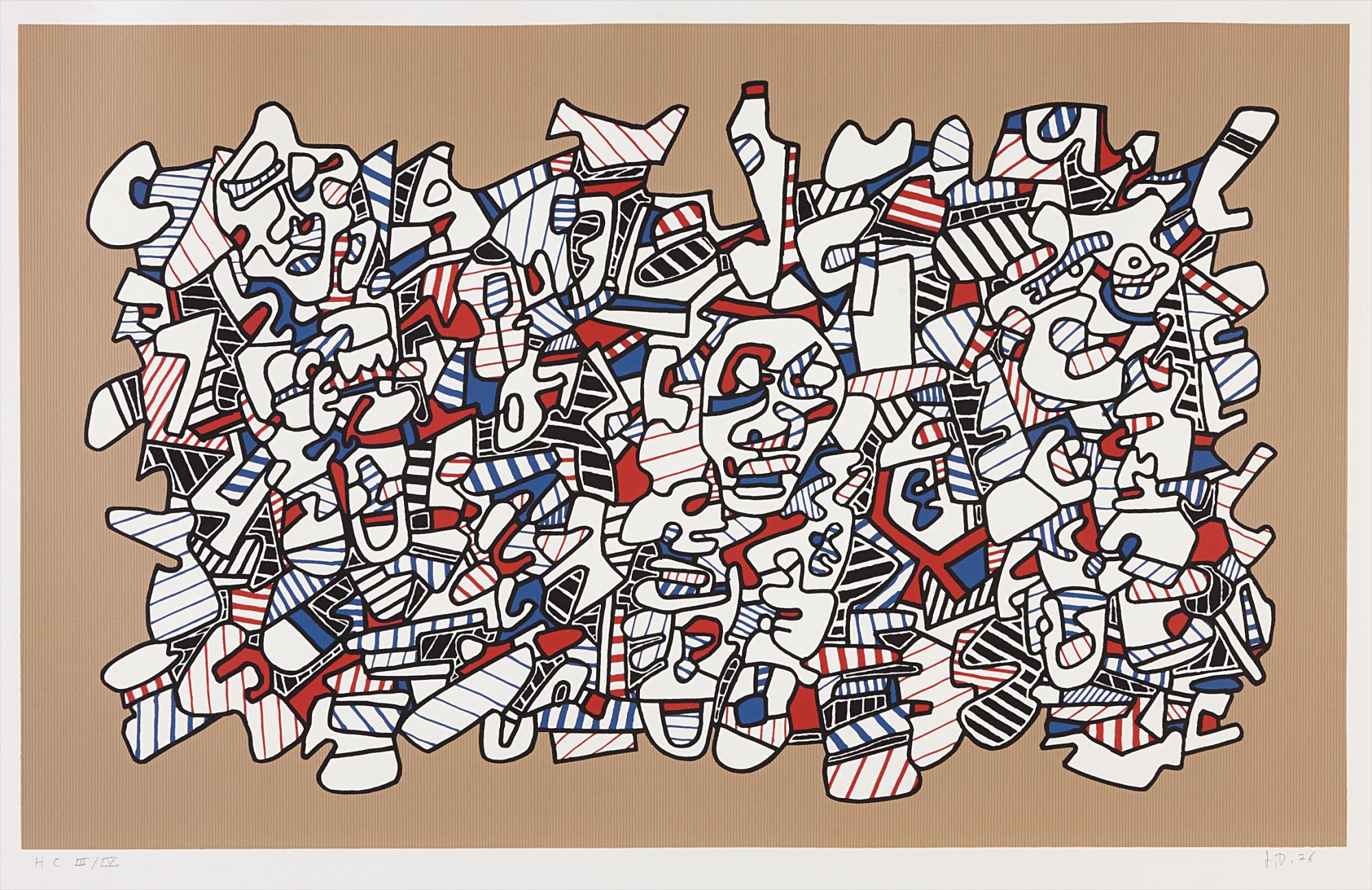 Jean Dubuffet — Site avec trois personnages (a)