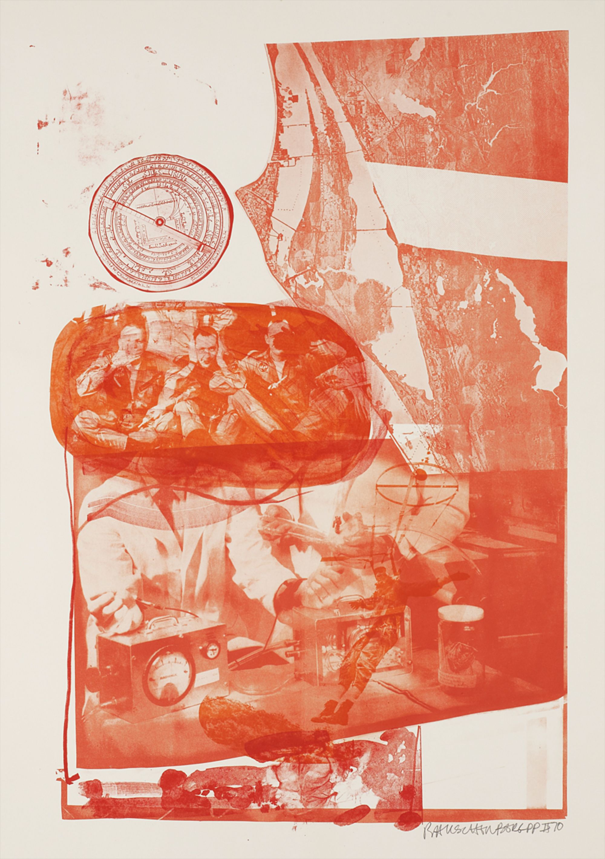Robert Rauschenberg — Ape, from Stoned Moon Series