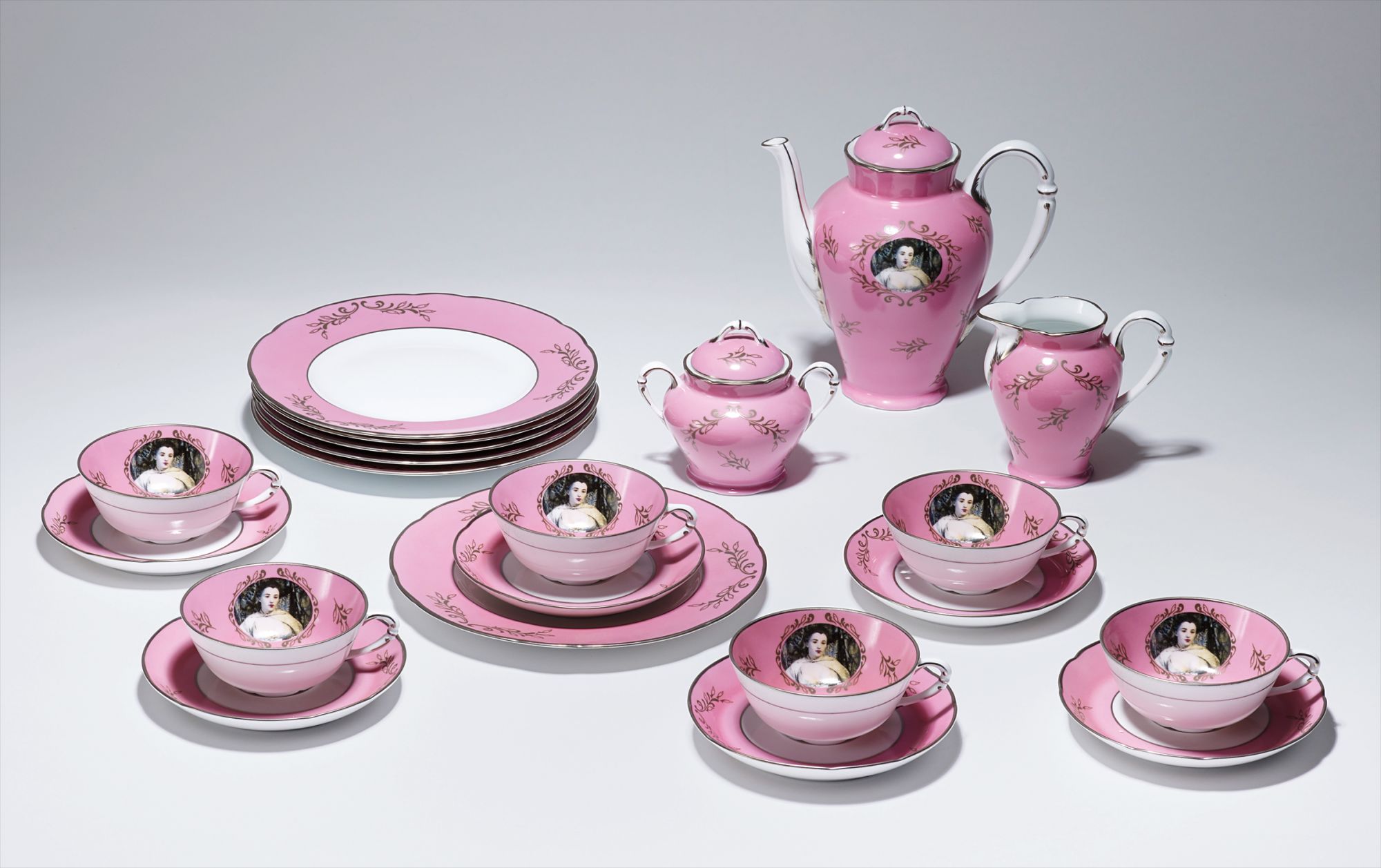 Cindy Sherman — Madame de pompadour (née Poisson) tea set