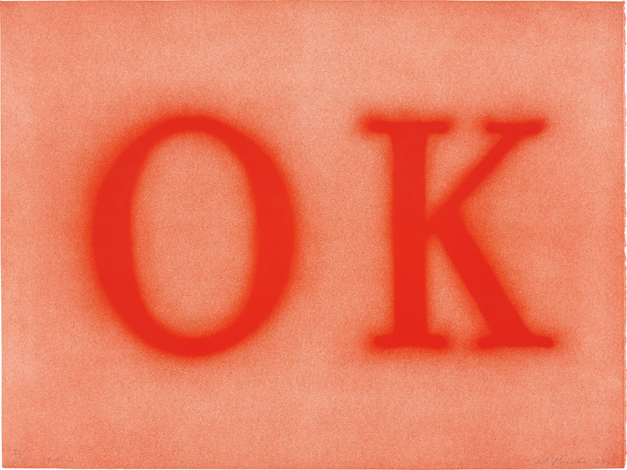 Ed Ruscha — O.K. (State II)