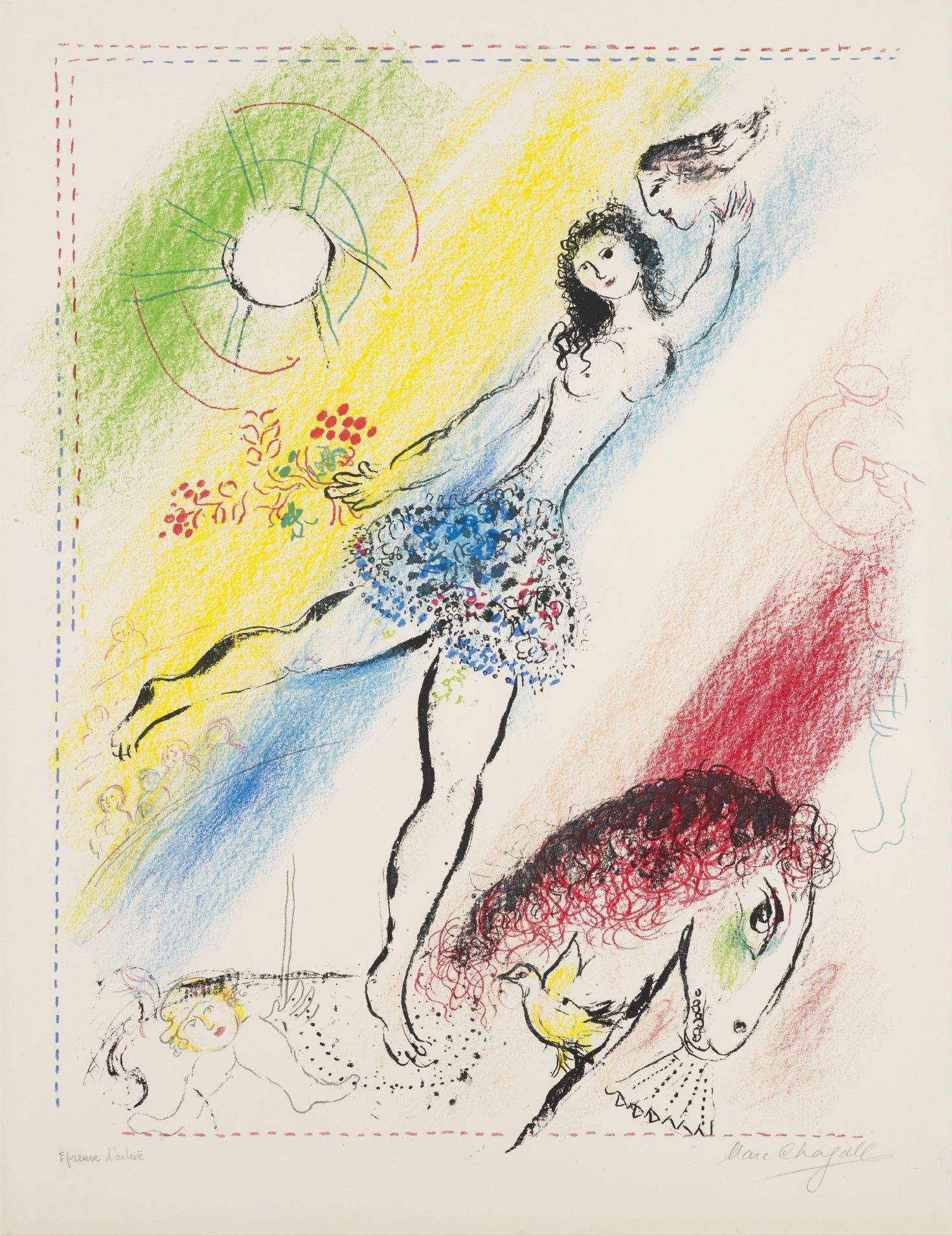 Marc Chagall — L’Écuyère (Girl Circus Rider)