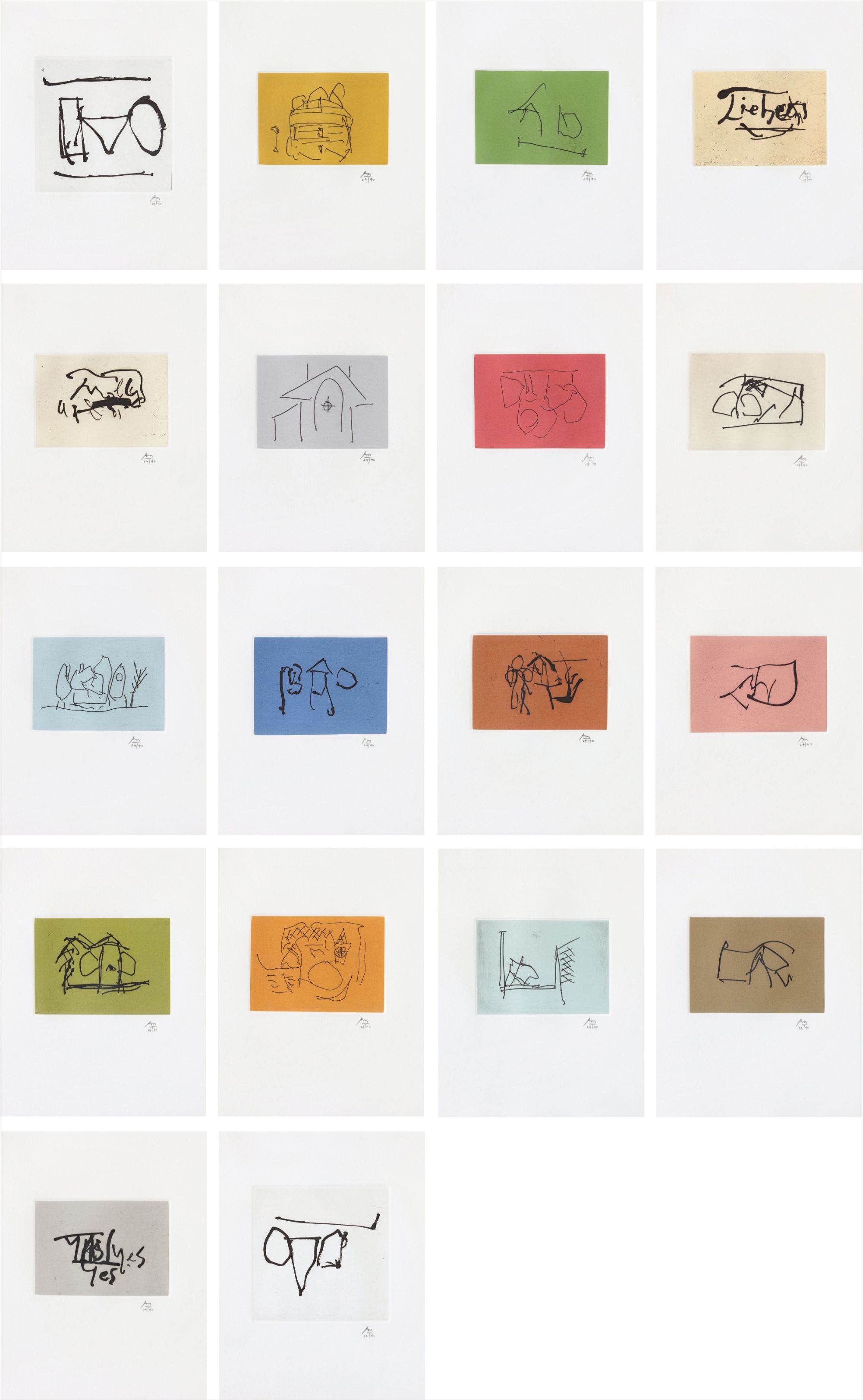 Robert Motherwell — Ulysses: eighteen prints