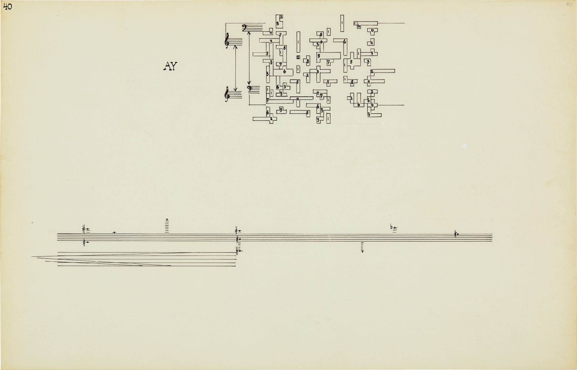 Concert for Piano and Orchestra, Solo for Piano, 1957-58, Stony Point, New York