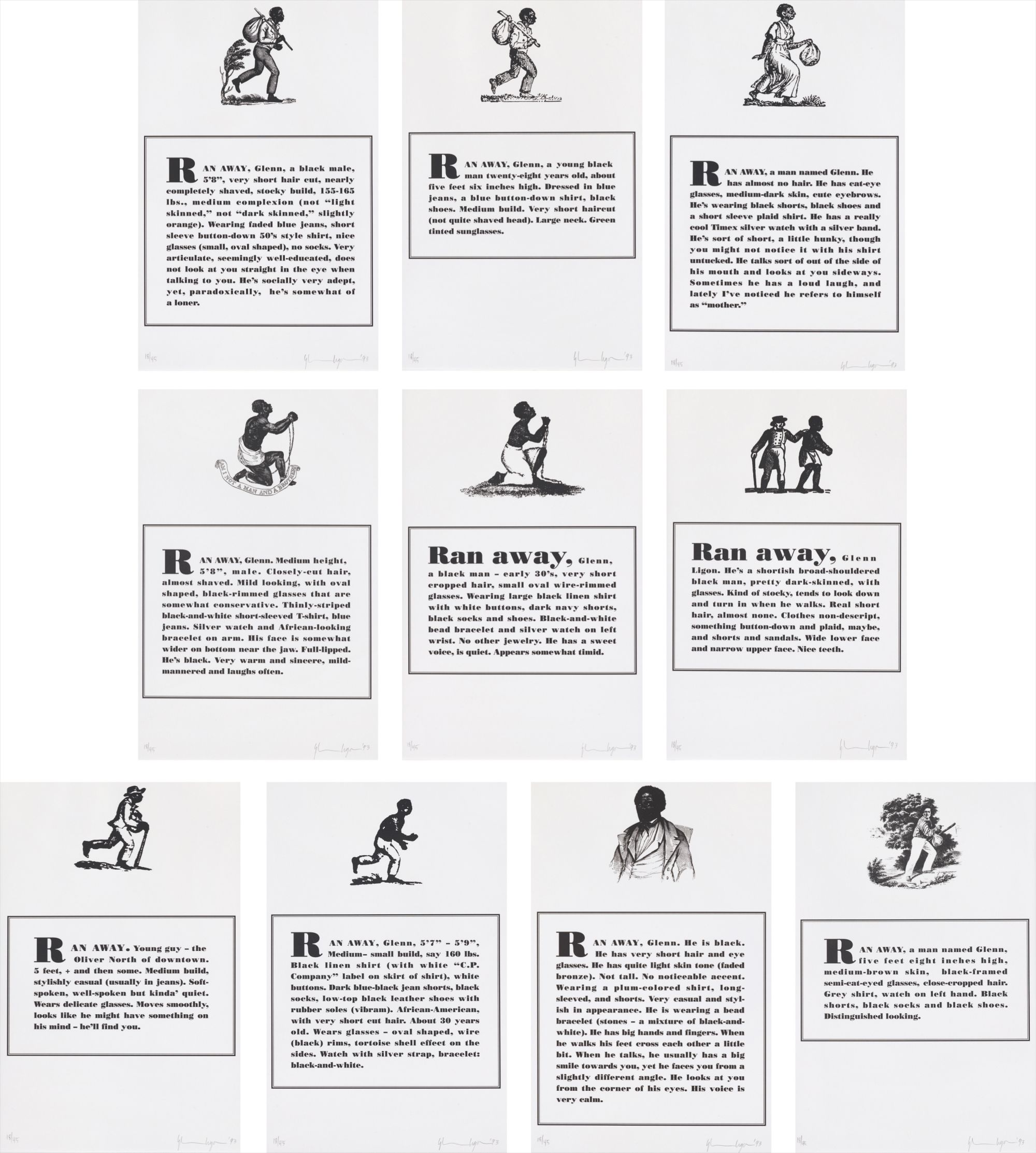 Glenn Ligon — Runaways