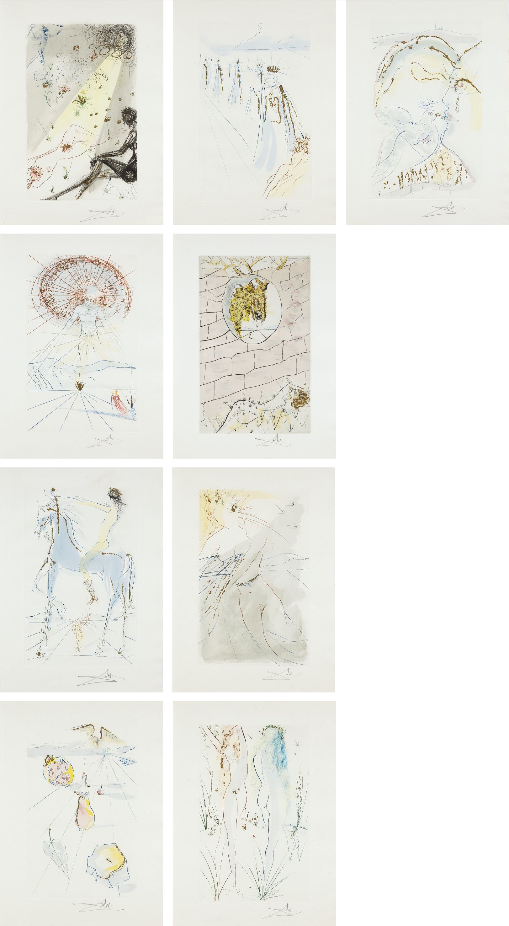 Salvador Dalí — Song of Songs: nine plates