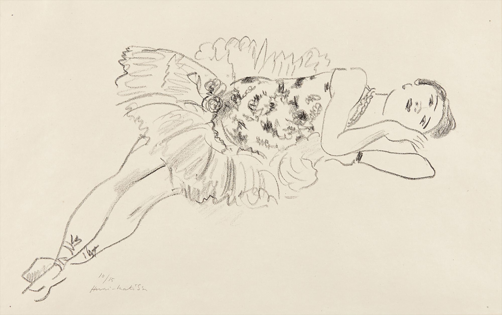 Henri Matisse — Danseuse étendue (Dancer Extended), from Dix Danseuses (Ten Dancers)