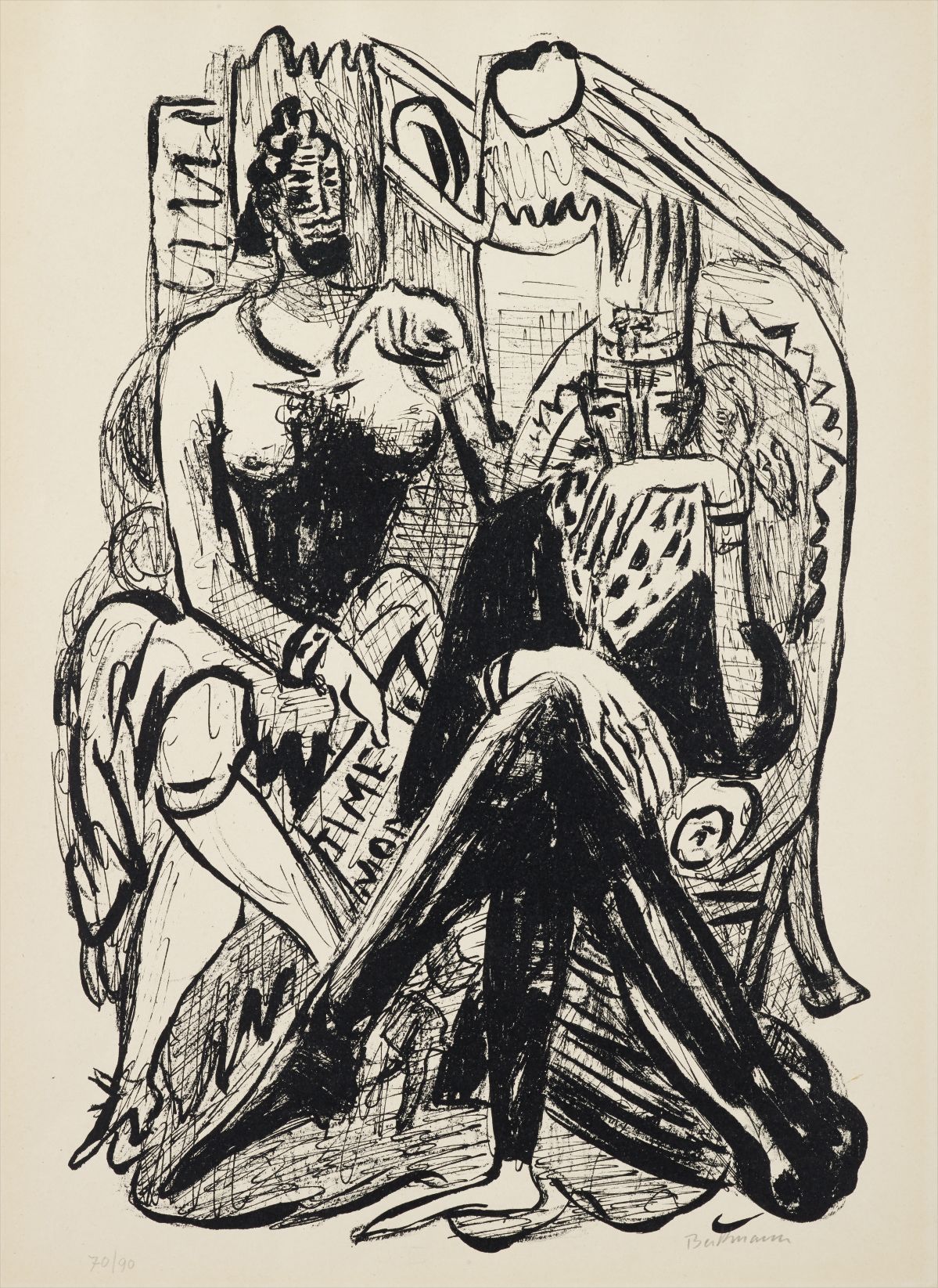 König und Demagoge (King and Demagogue), plate 8 from Day and Dream