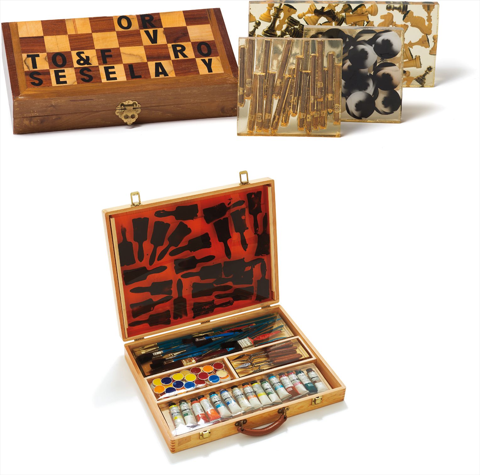 Arman — Paintbox; and Hommage à Duchamp: To and for Rose Selavy