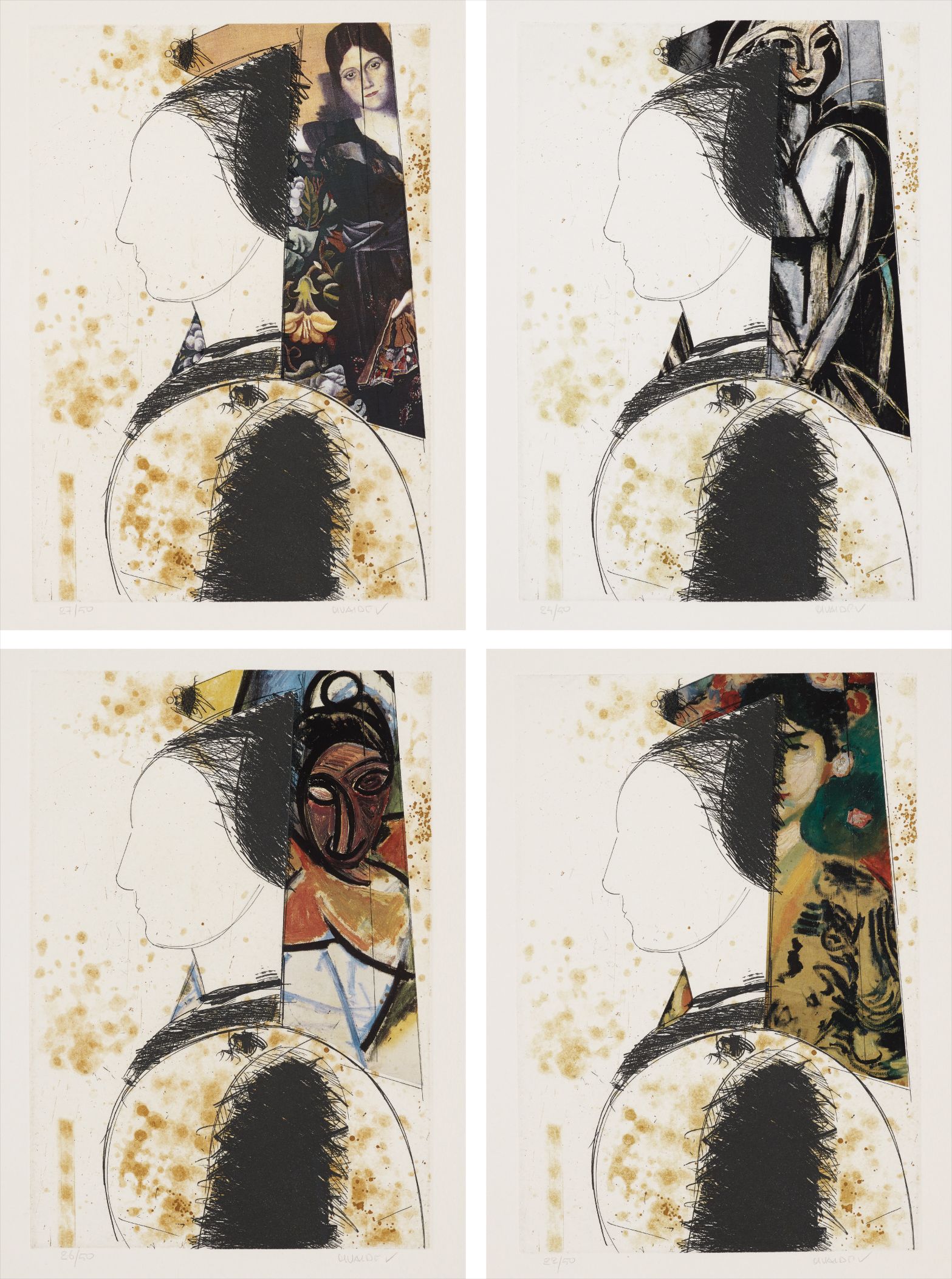 Manolo Valdés — Beatrice (4 works)