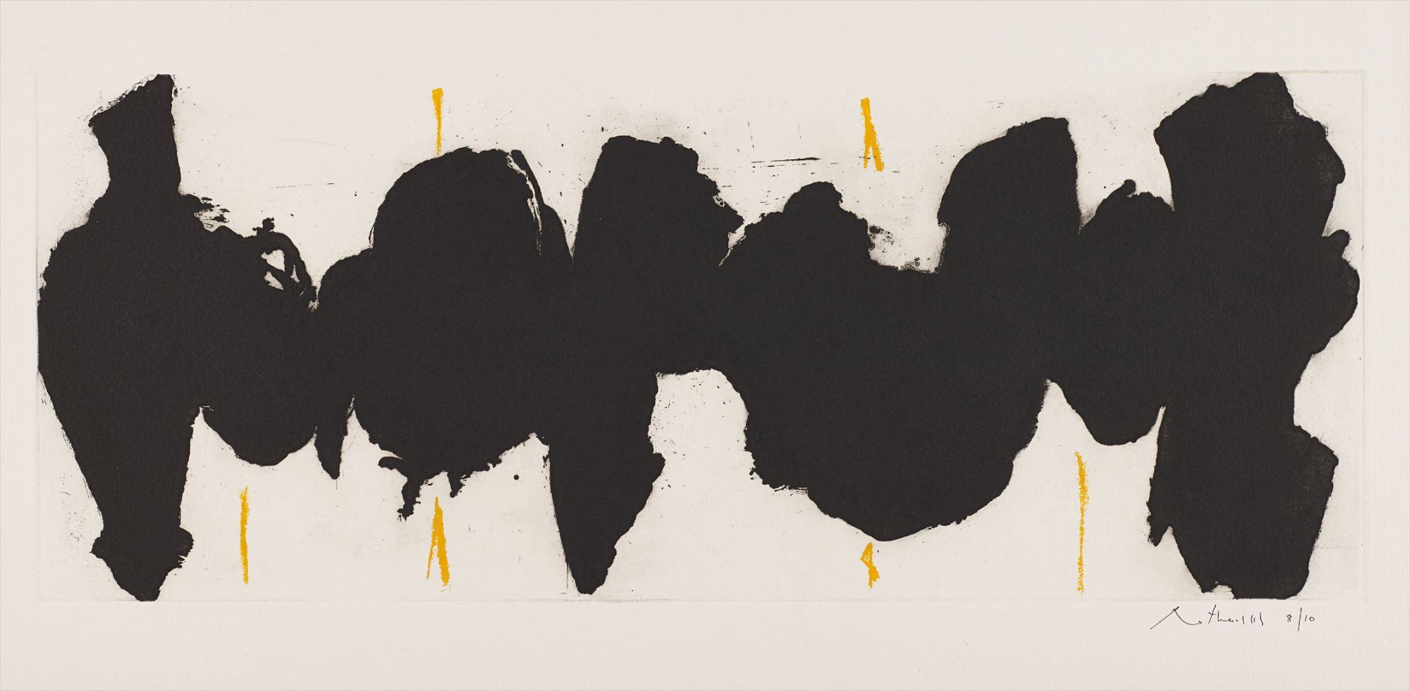 Robert Motherwell — Running Elegy II, Yellow State