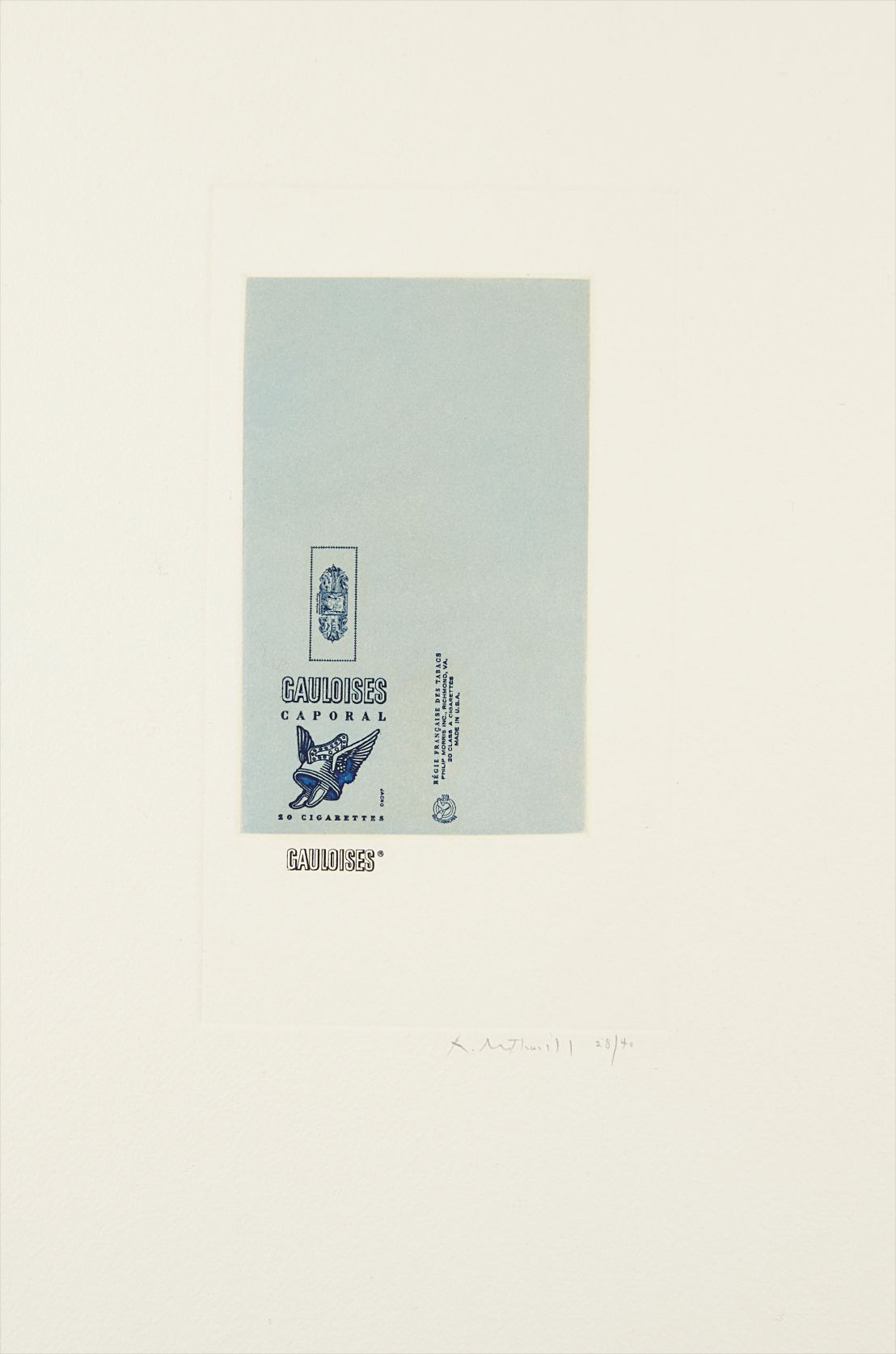 Robert Motherwell — Gauloises Bleues (White)