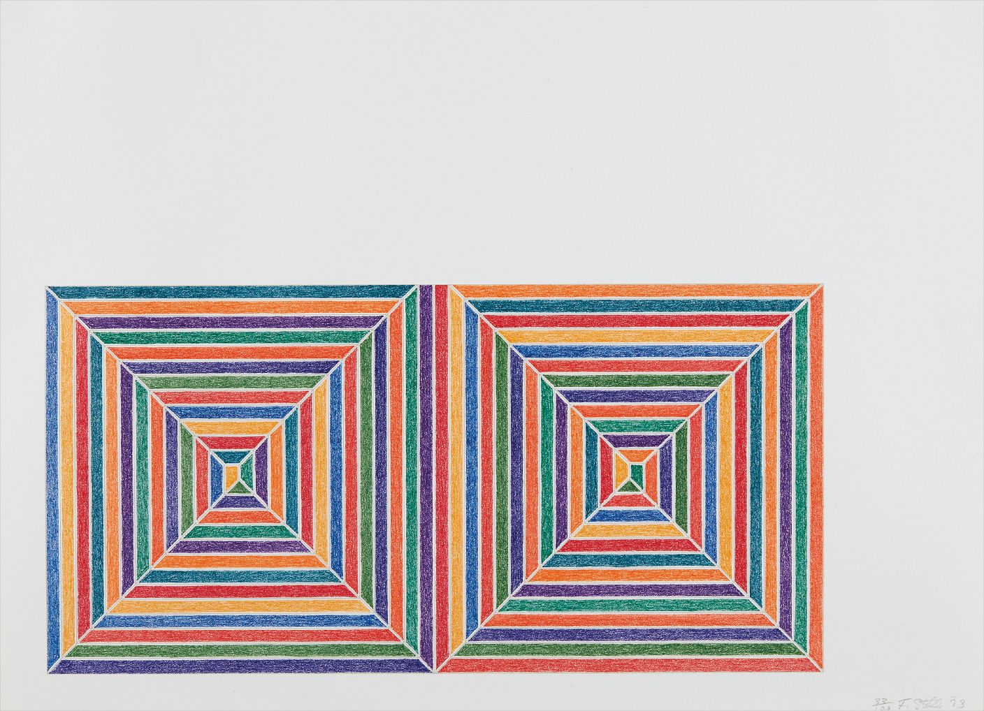 Frank Stella — Fortin de las Flores, from Jasper's Dilemma