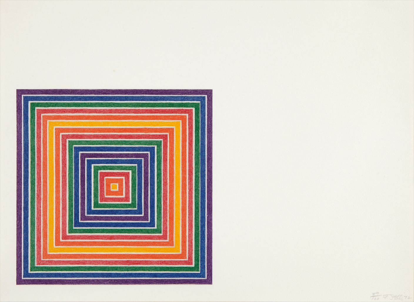 Frank Stella — Honduras Lottery Co., from Multicolored Squares