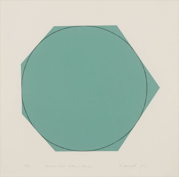 Robert Mangold — Distorted Circle Within a Polygon (Green)