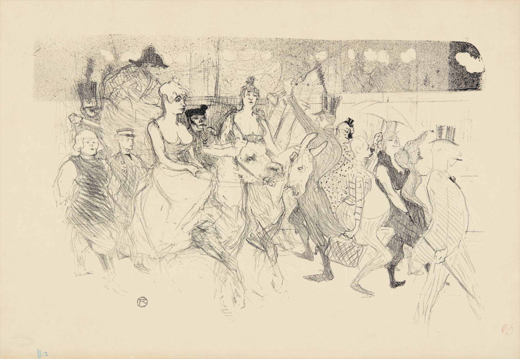 Henri de Toulouse-Lautrec — Une redoute au Moulin Rouge (A Gala Evening at the Moulin Rouge)