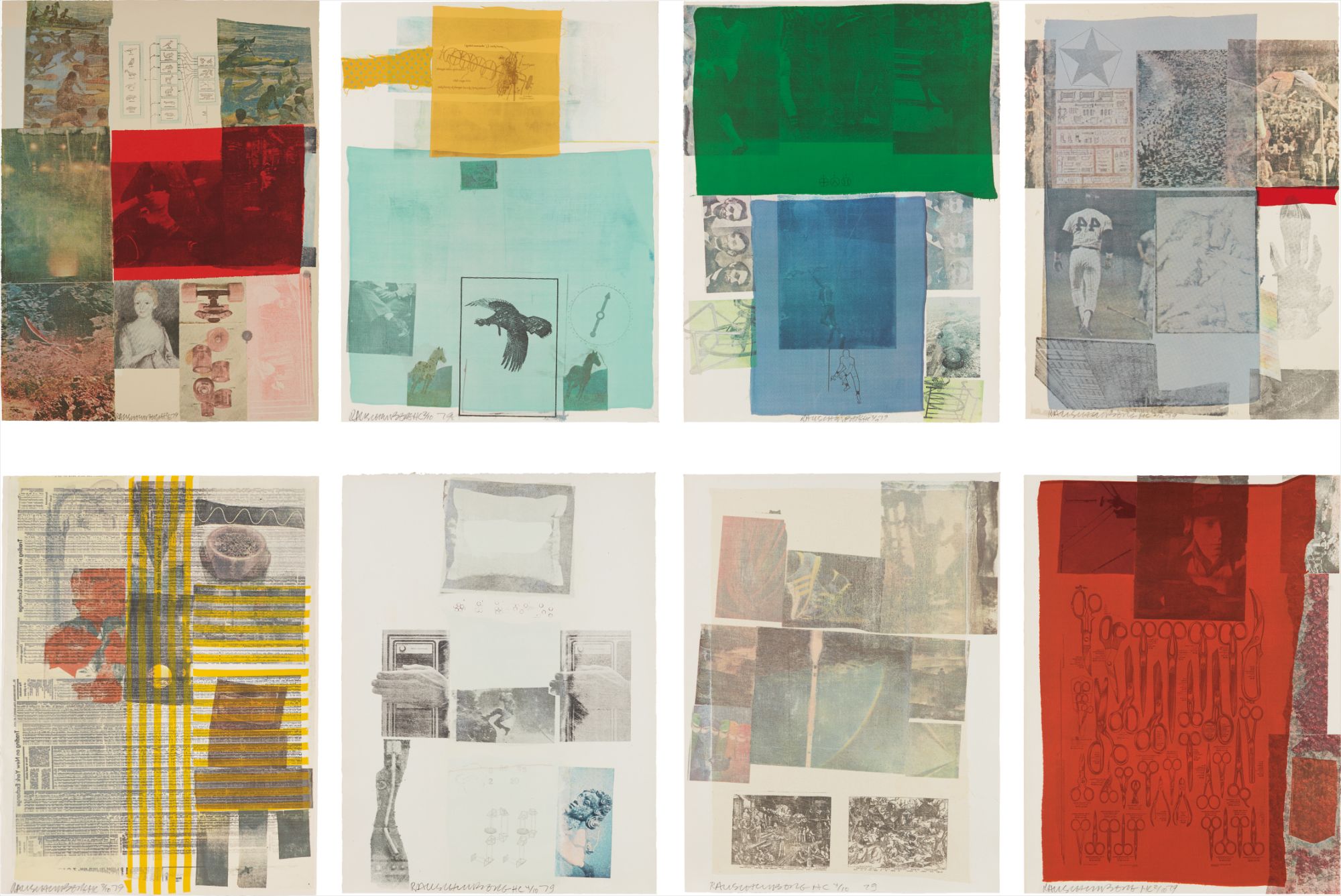 Robert Rauschenberg — The Suite of Nine Prints: eight plates