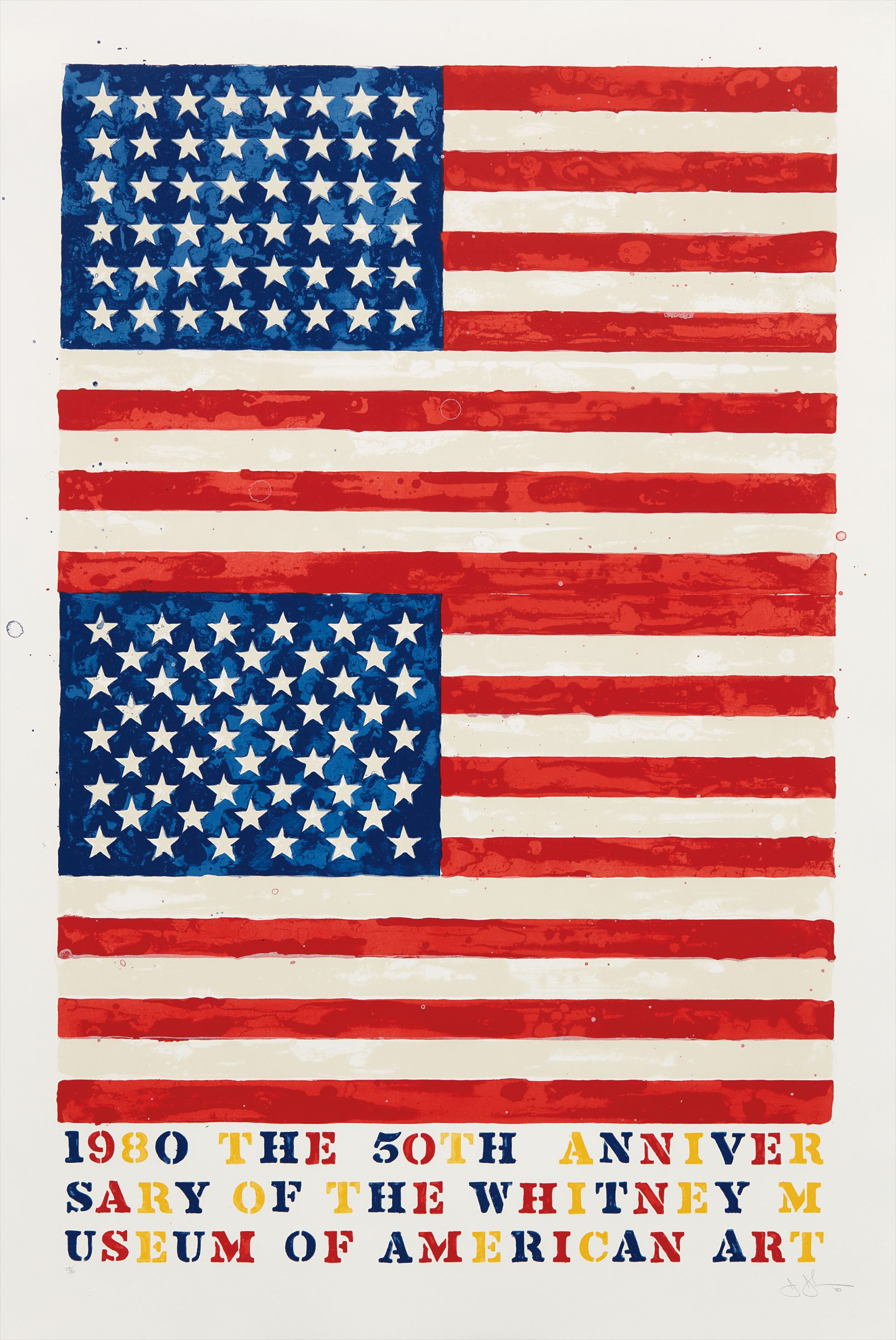 Jasper Johns — Two Flags (Whitney Anniversary)