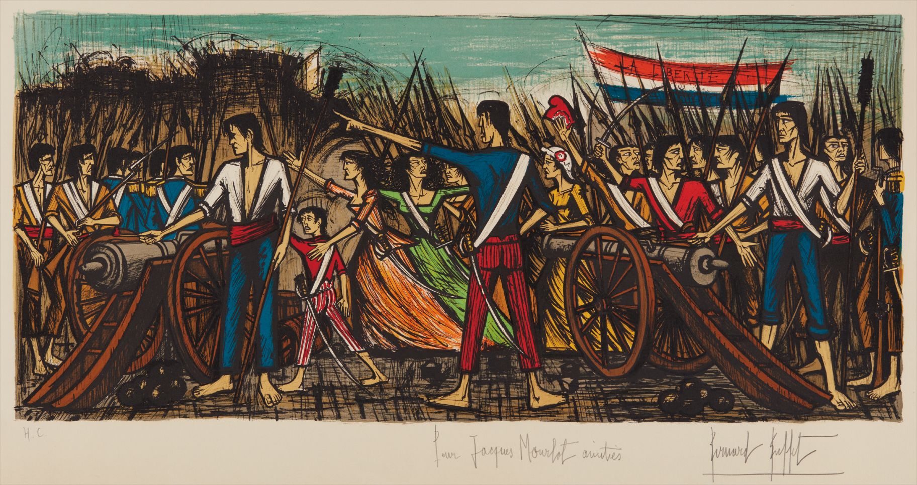 Bernard Buffet — La prise de la Bastille (The Storming of the Bastille)