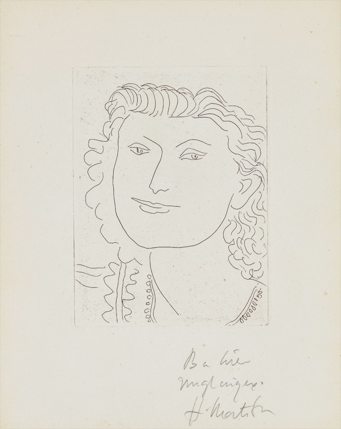Henri Matisse — Visage souriant (Smiling Face)