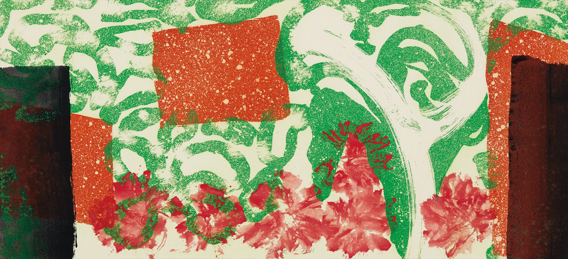 Howard Hodgkin — The Hospital Room was Choked with Flowers Everybody Likes Flowers Surplus Flowers The Room... was Filling up with Flowers, from The Way We Live Now