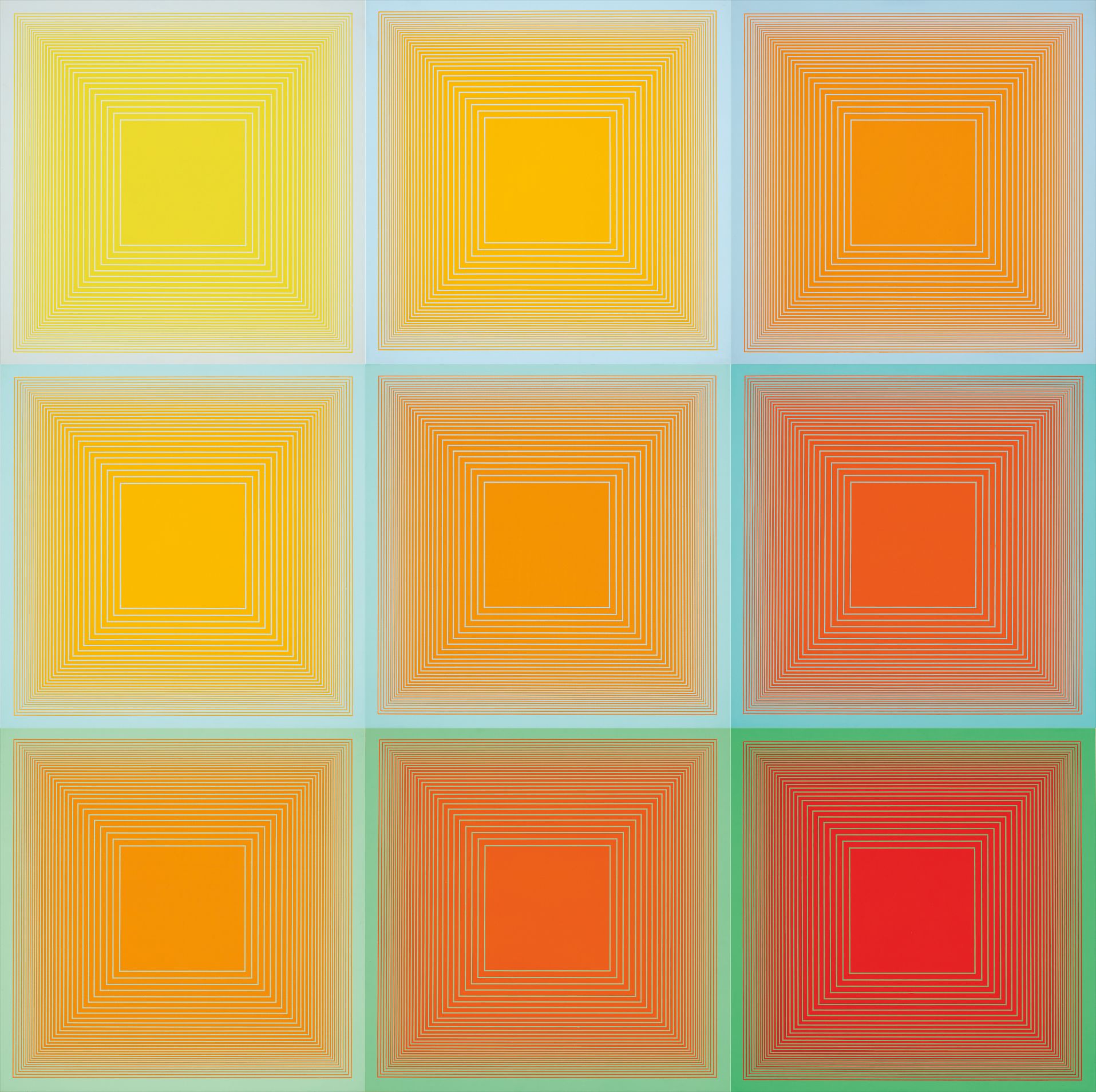 Richard Anuszkiewicz — Spectral 9 - A Variable Multiple