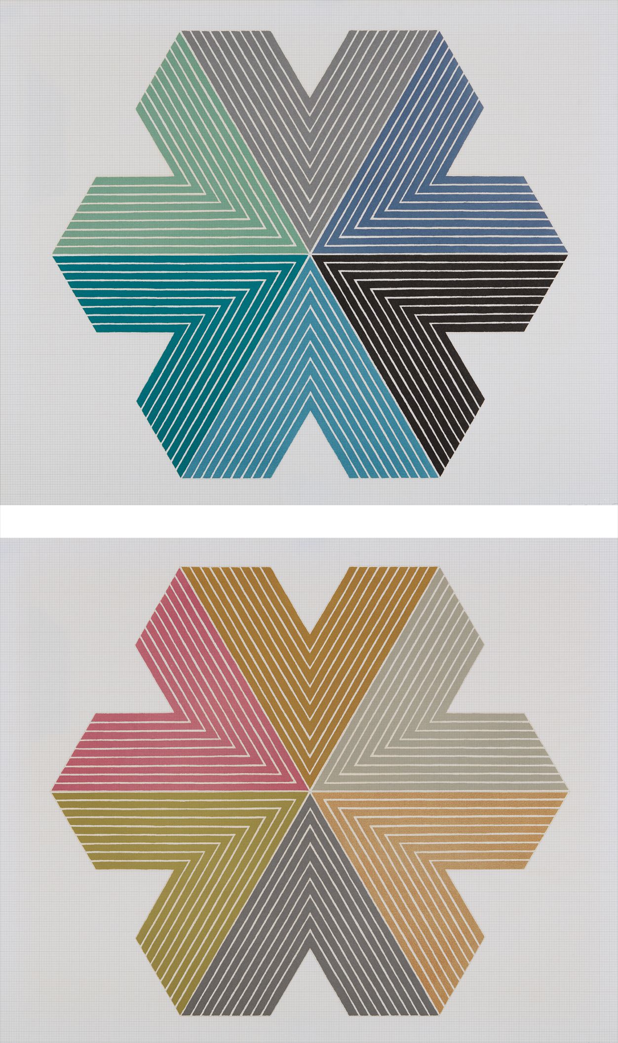 Frank Stella — Star of Persia I; and II