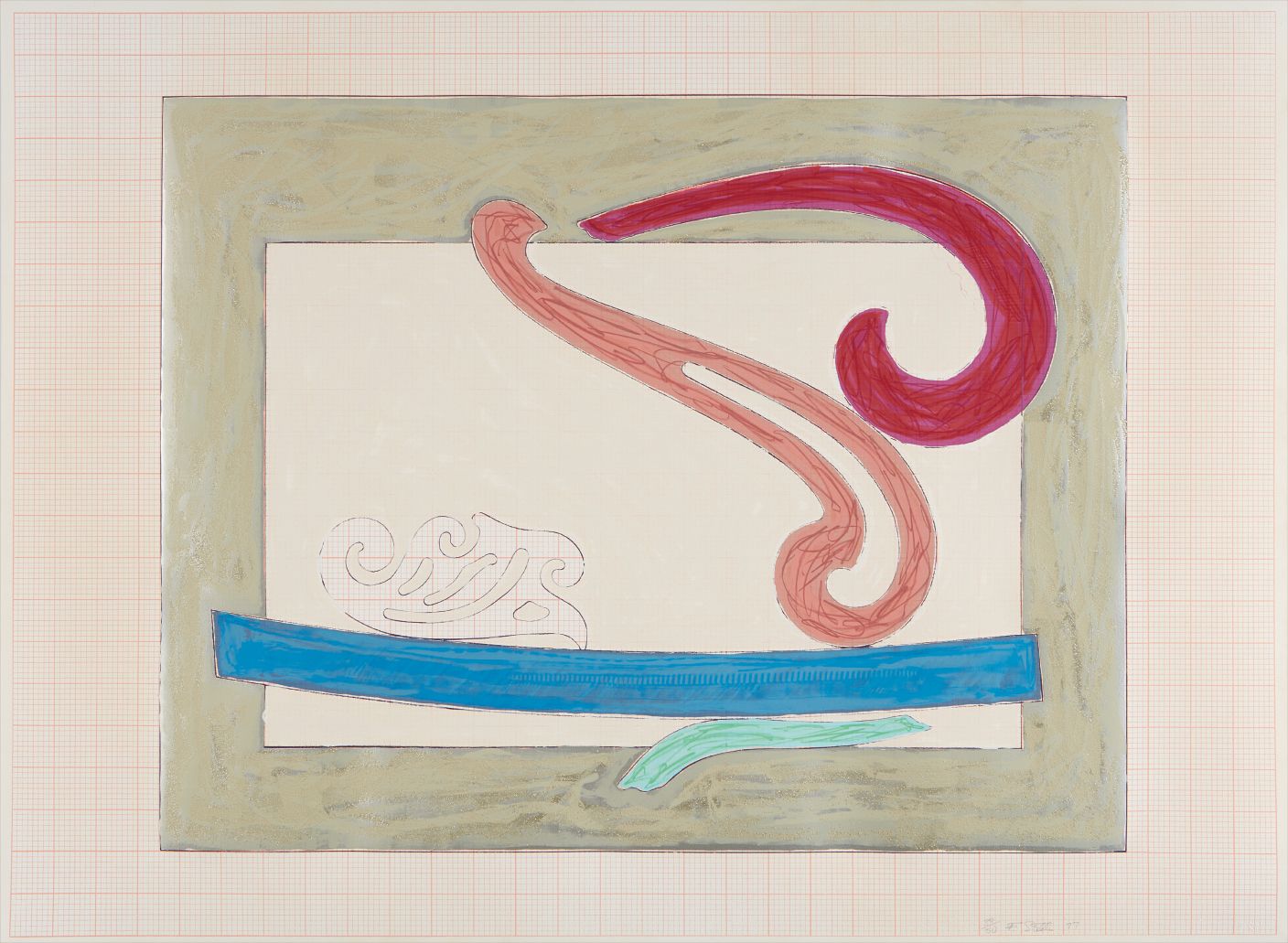 Frank Stella — Noguchi's Okinawa Woodpecker, from the Exotic Bird Series