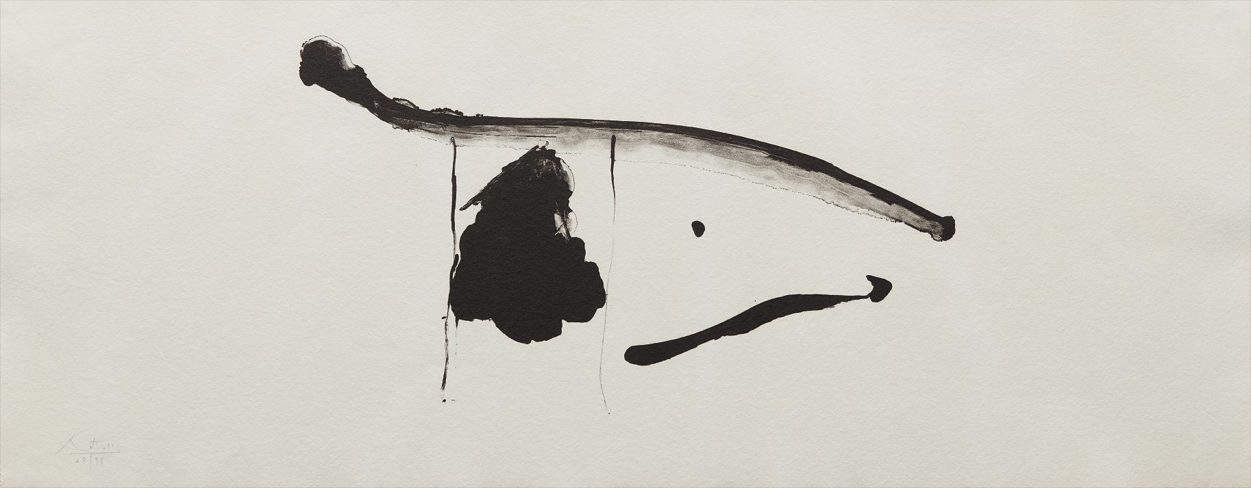 Robert Motherwell — Black Concentrated, from El Negro