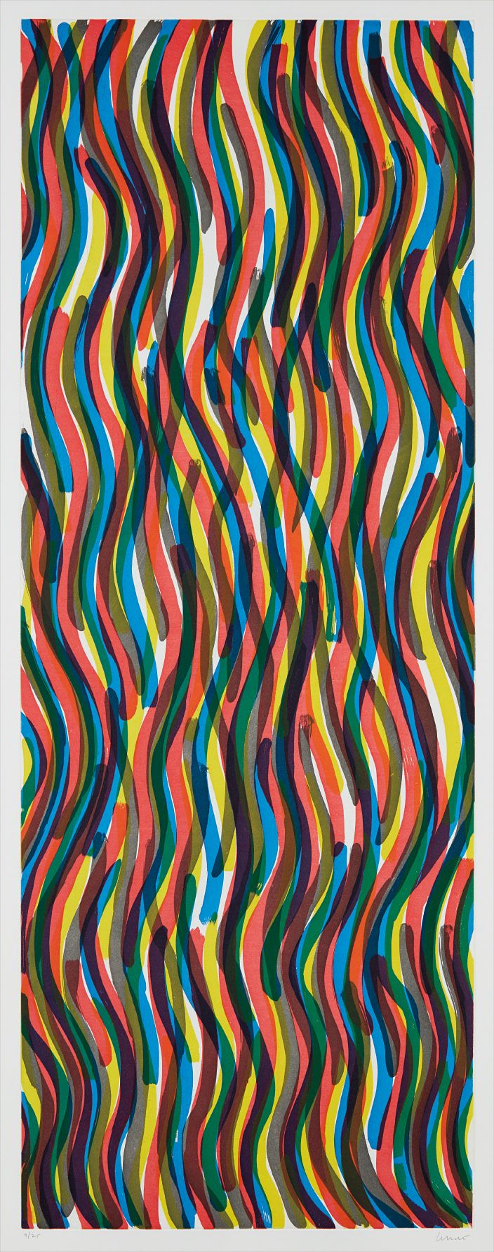 Sol LeWitt — Curvy Brushstrokes I