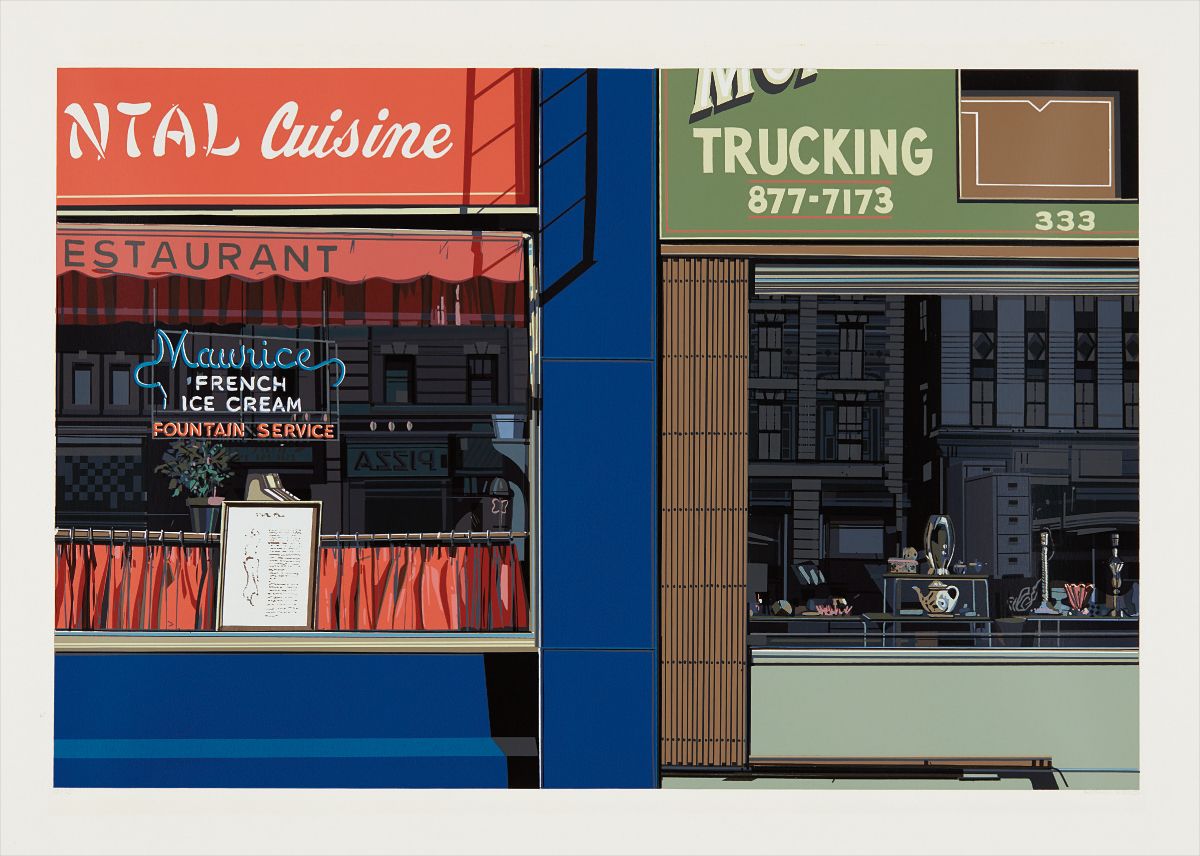 Richard Estes — Oriental Cuisine, from Urban Landscapes