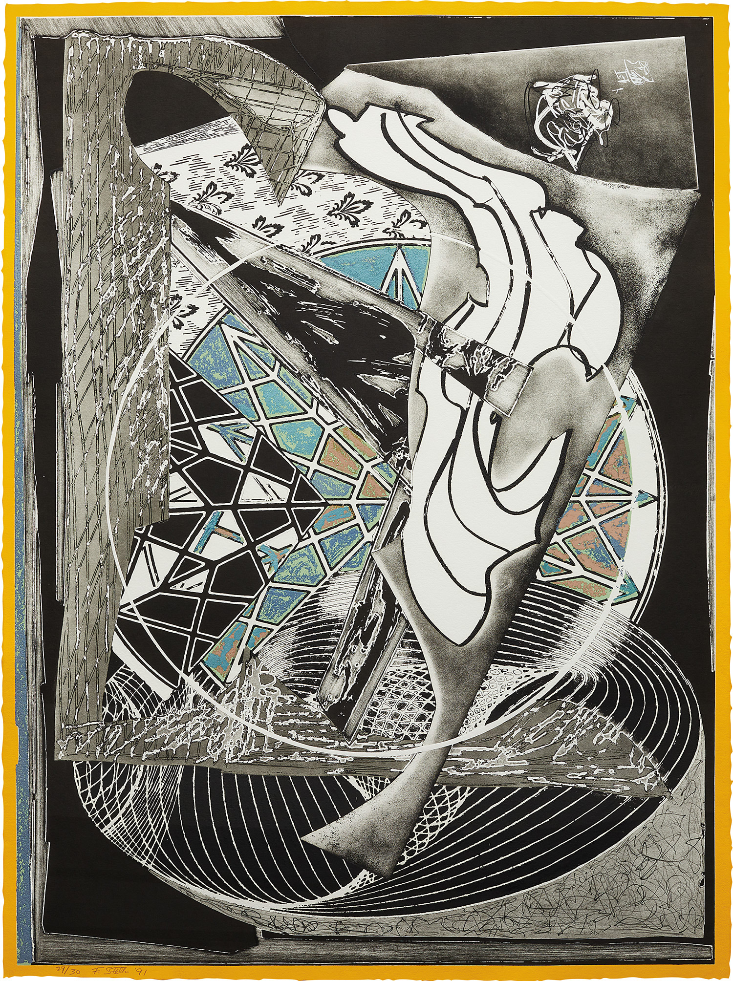 Frank Stella — Jonah Historically Regarded, from Moby Dick Engravings