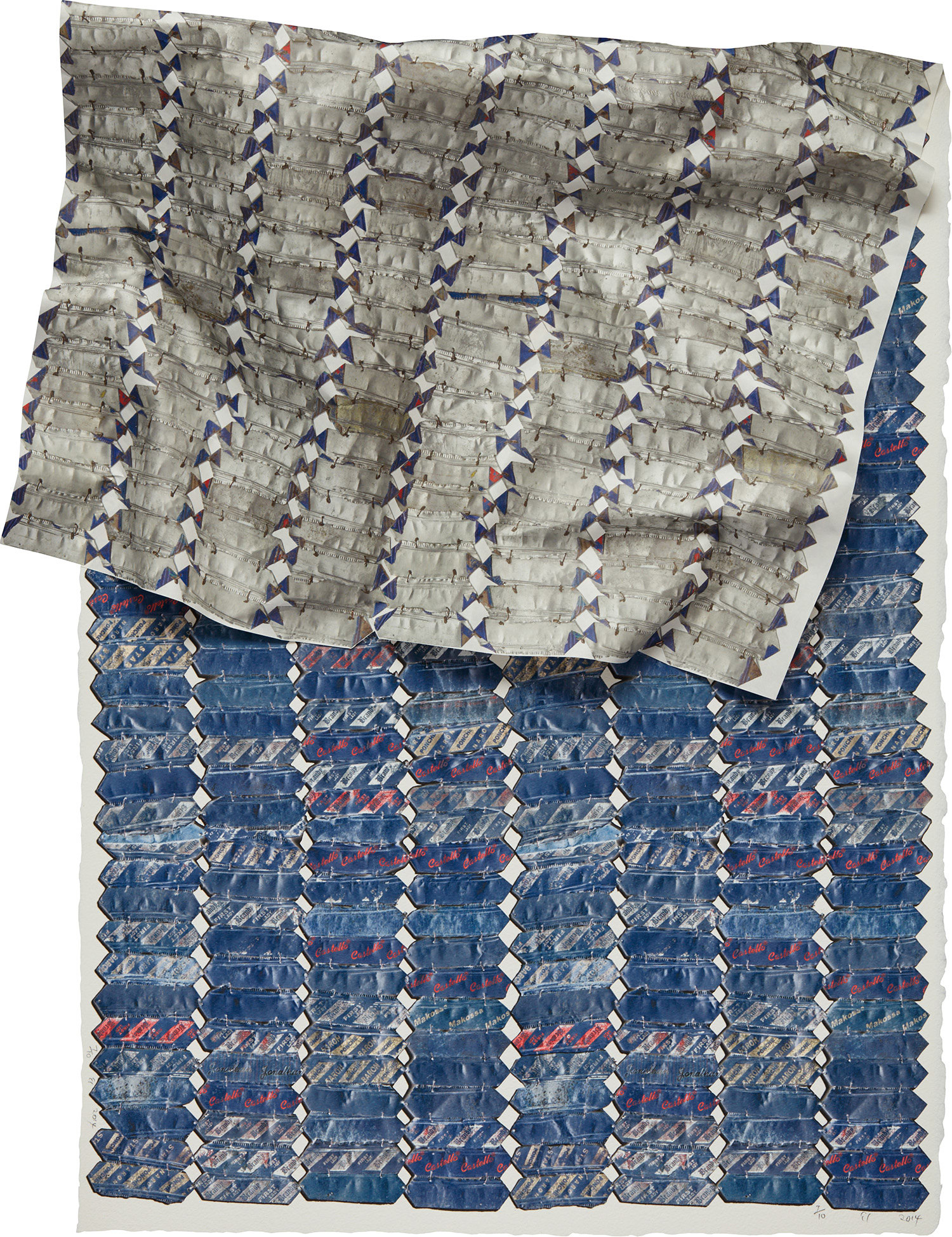 El Anatsui — Blue Variation