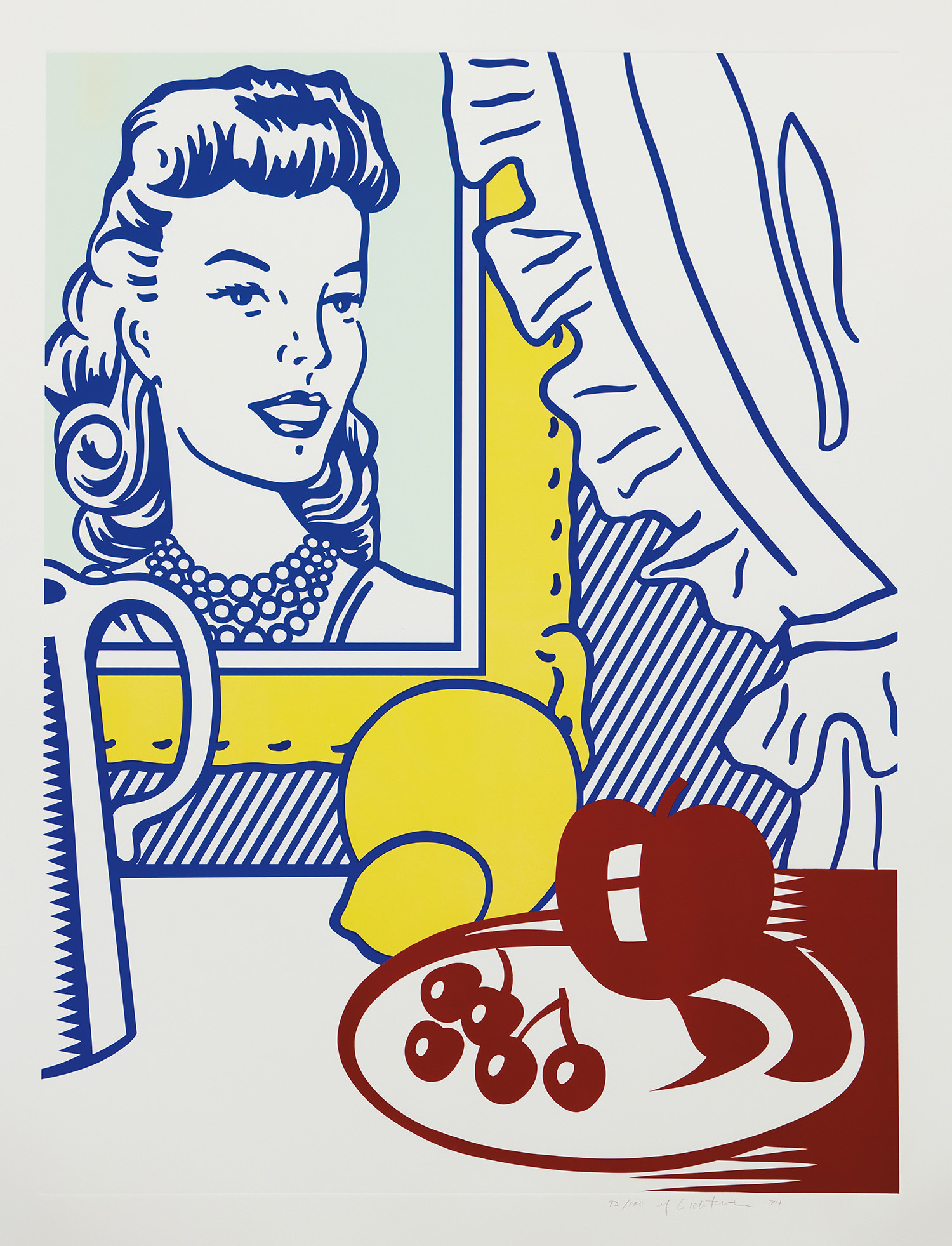 Roy Lichtenstein — Still Life with Portrait, from Six Still Lifes Series