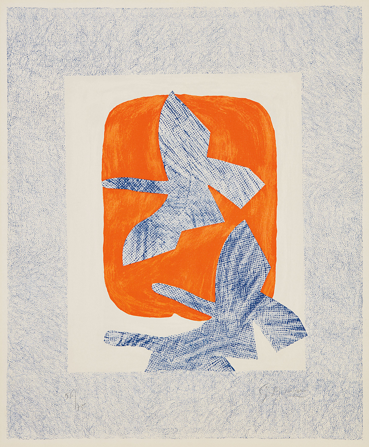 Georges Braque — Oiseaux en vol (Bird in Flight)