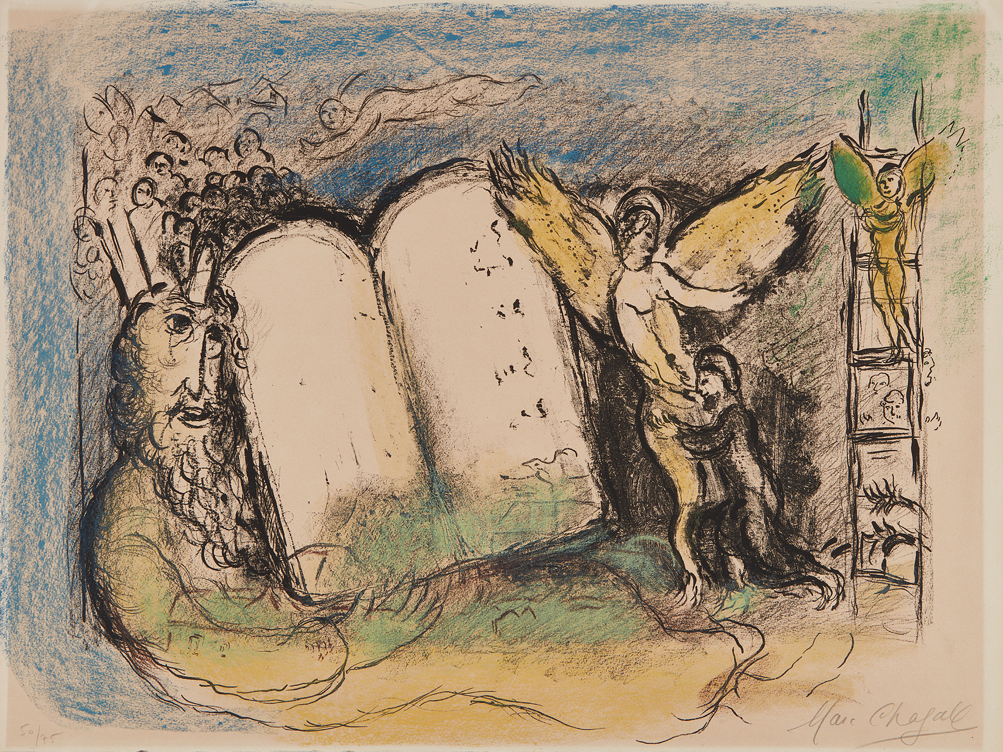 Marc Chagall — Vision of Moses, second state