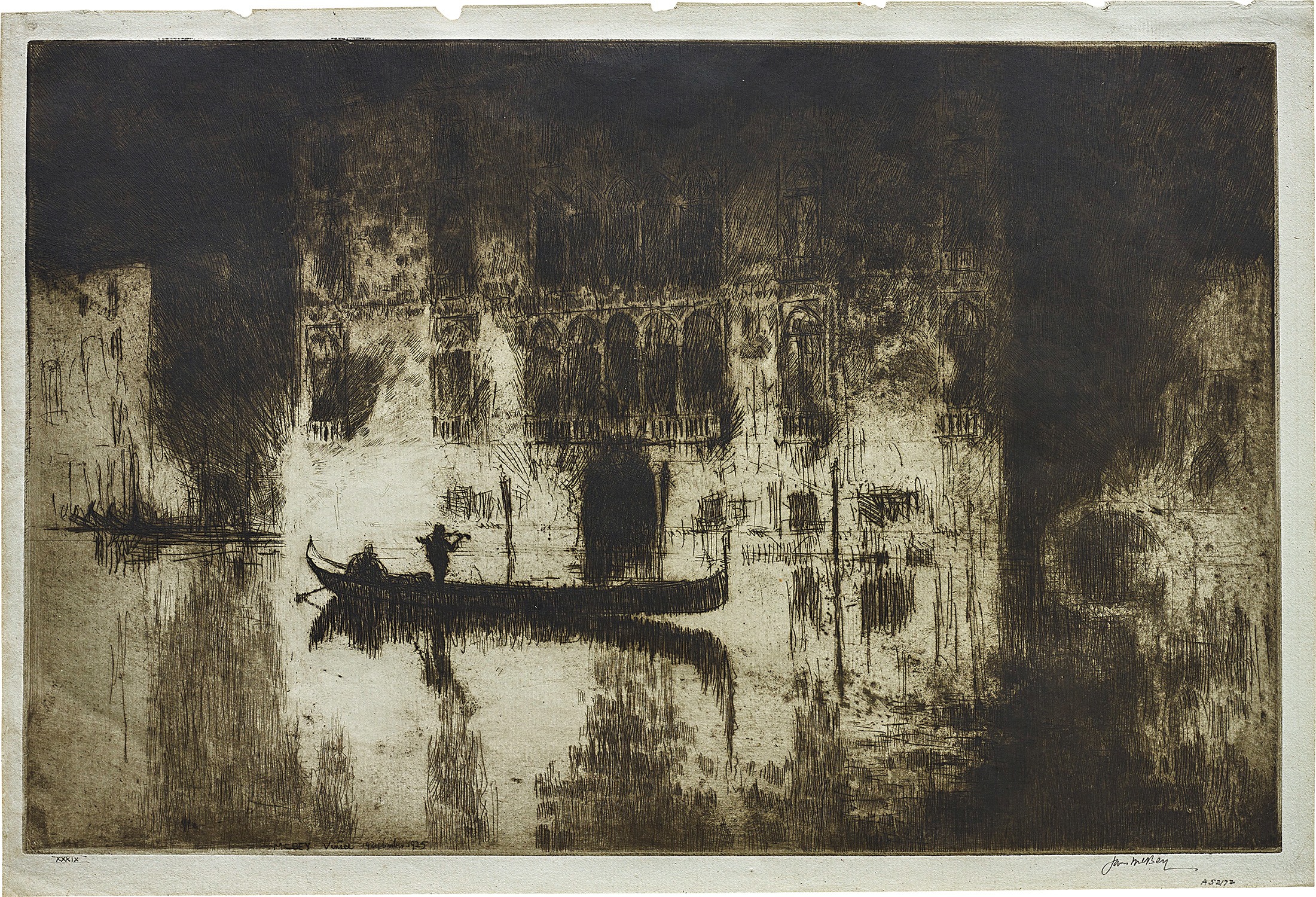 James McBey — Venetian Night