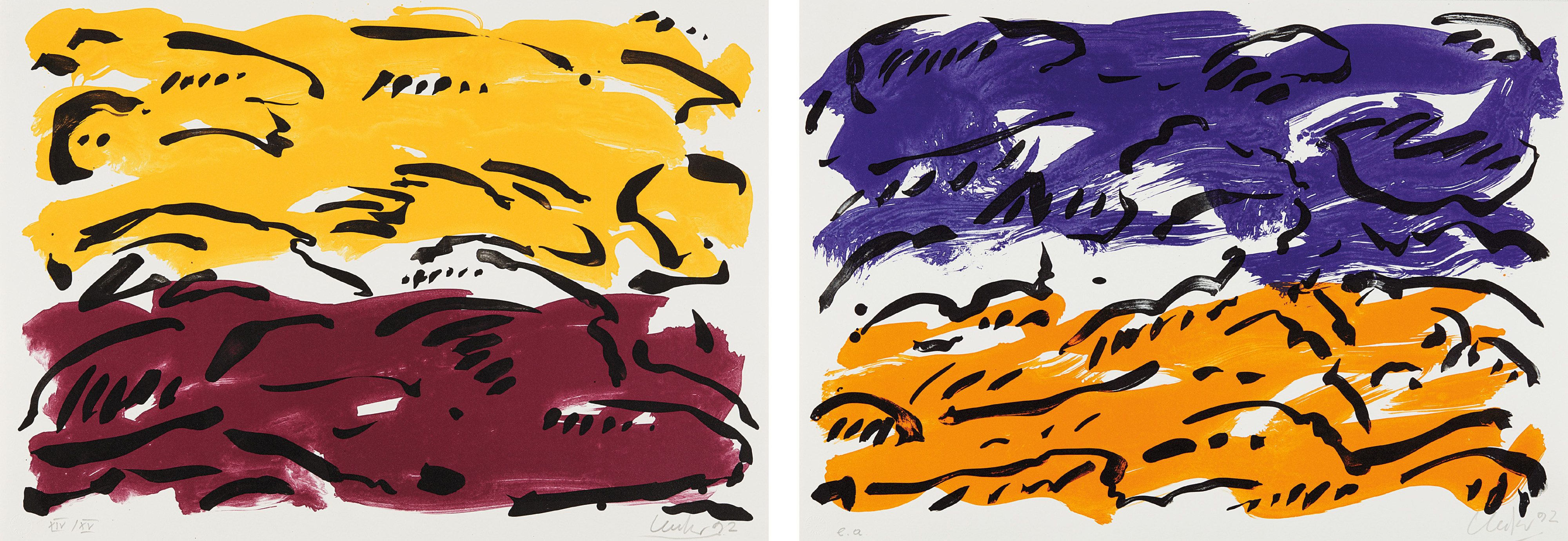 Visionäre Landschaft; and Visionäre Landschaft II