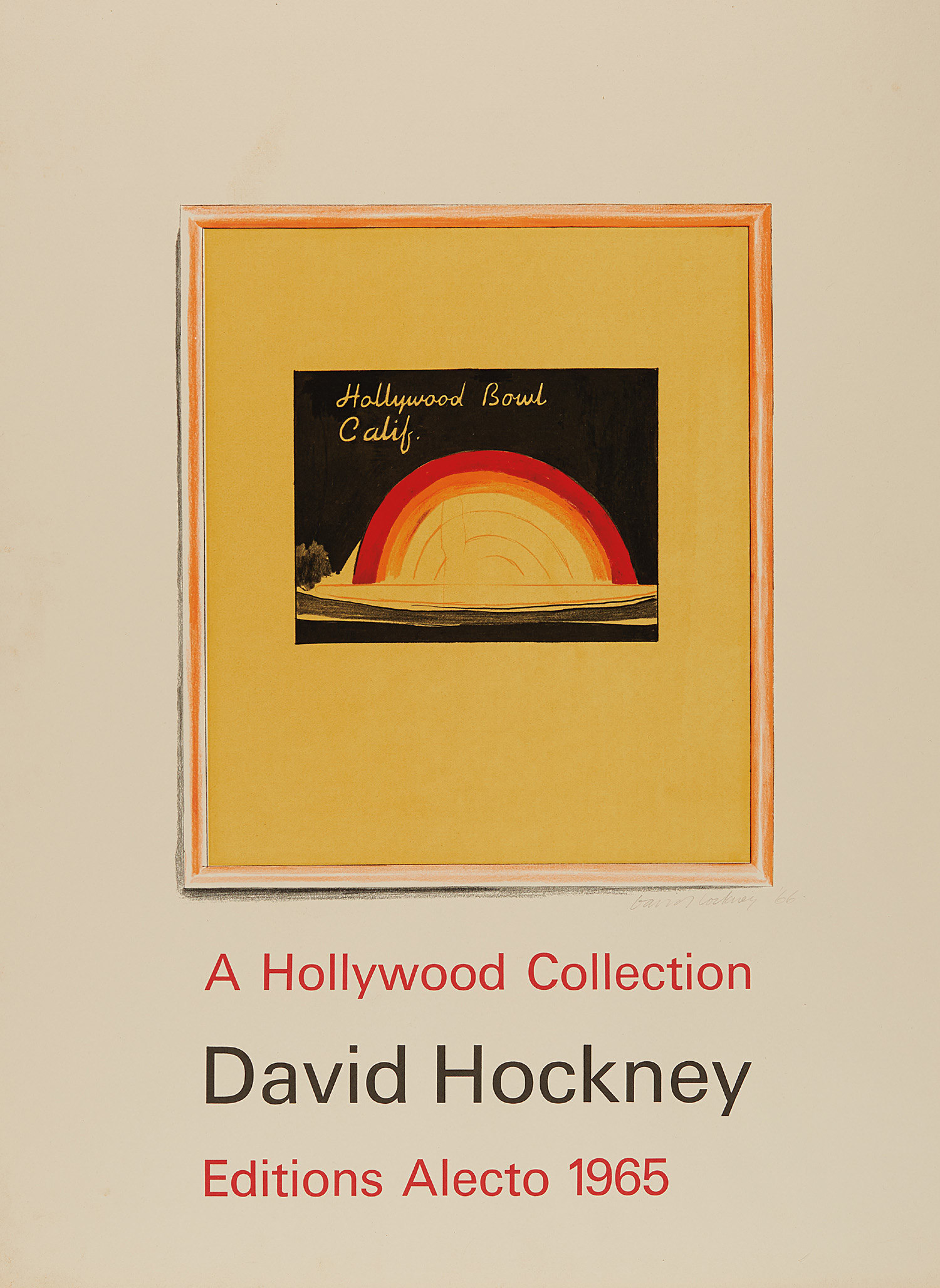 David Hockney — Hollywood Bowl Poster