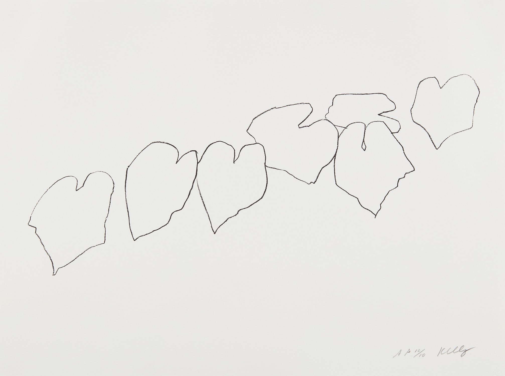 Ellsworth Kelly — Wild Grape Leaves I, from Series of Five Plant and Flower Lithographs